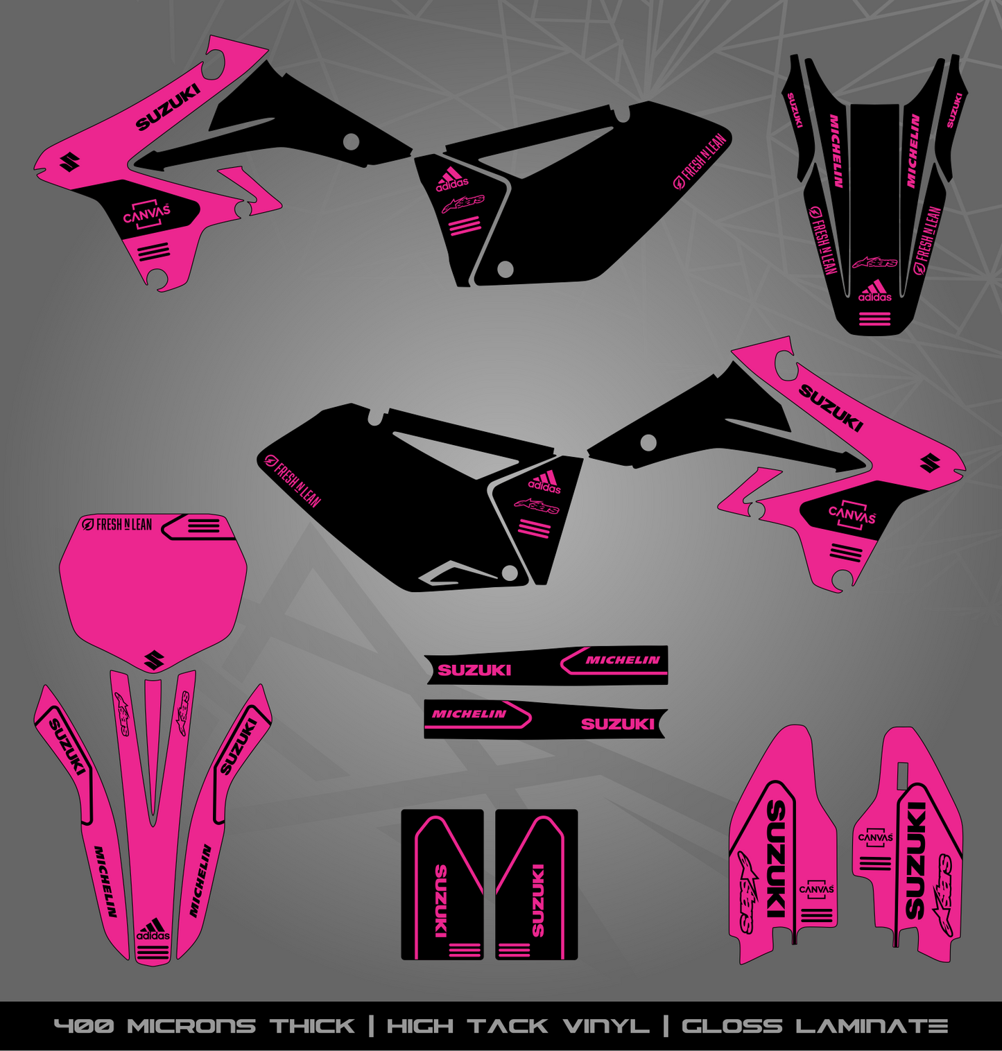Full Sticker Kit for Suzuki MX bike