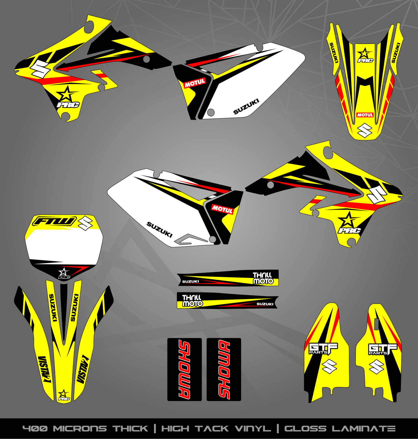 Full Sticker Kit for Suzuki MX bike
