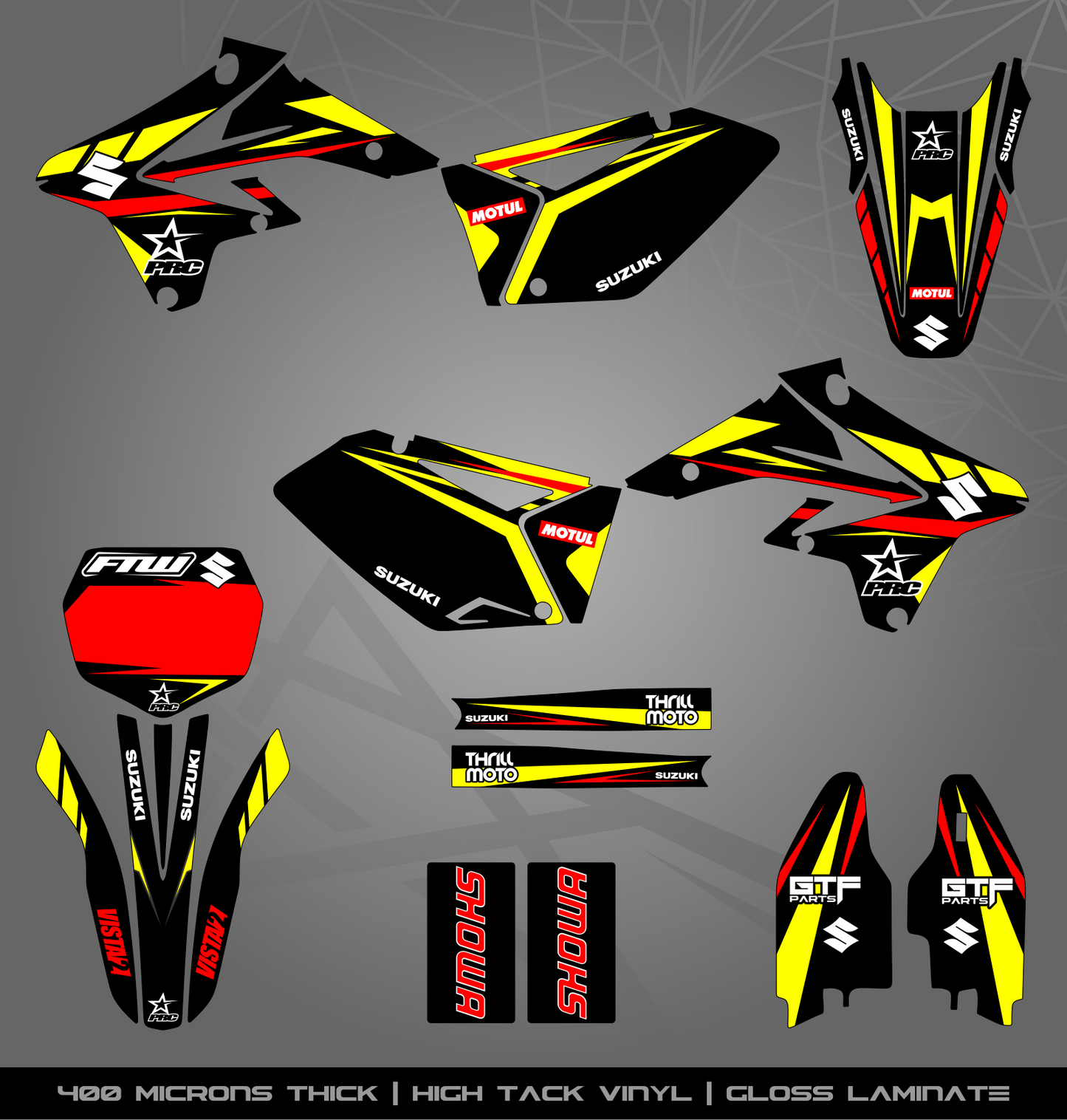Full Sticker Kit for Suzuki MX bike