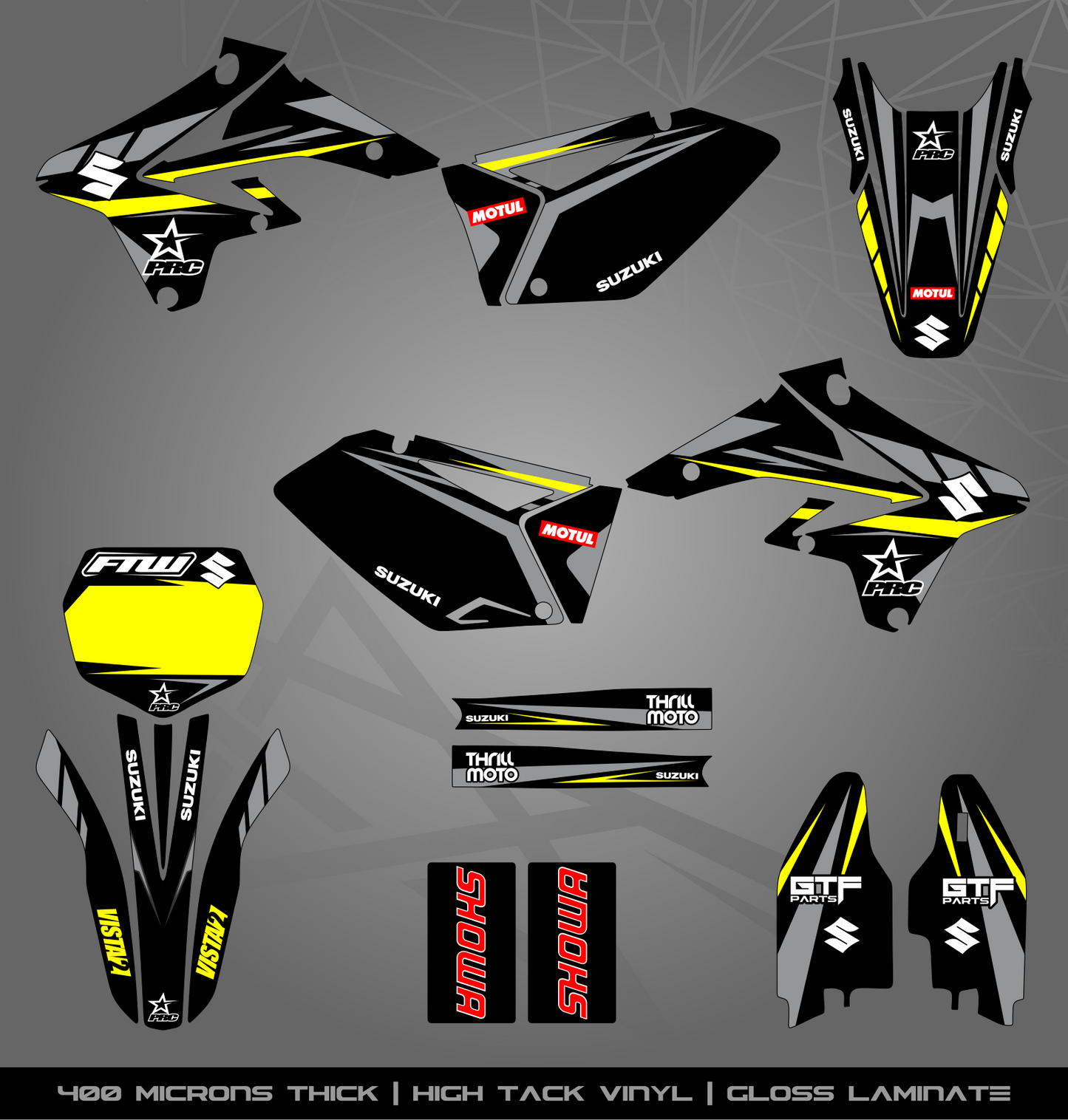 Full Sticker Kit for Suzuki MX bike
