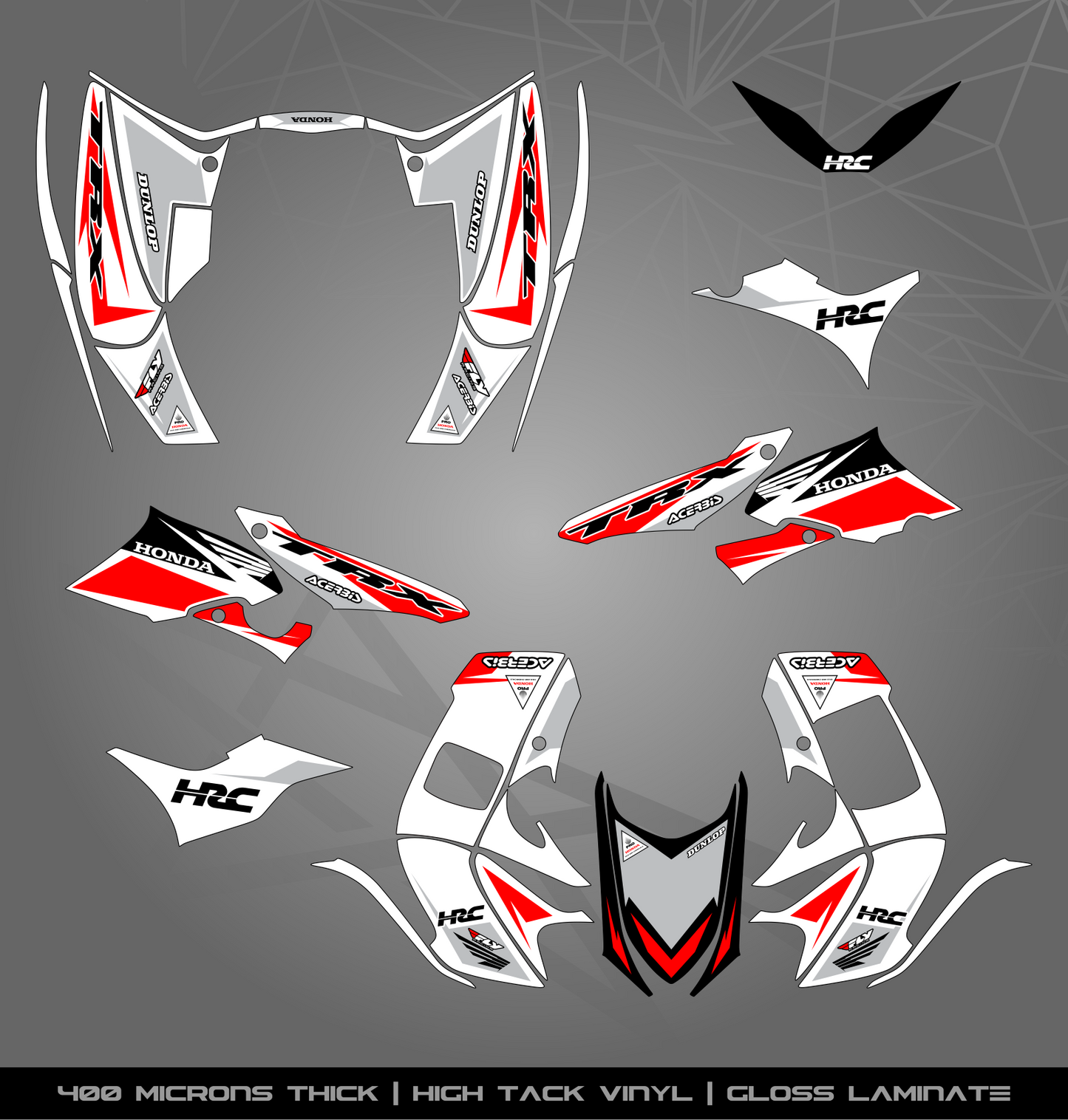 Full Sticker Kit for Honda TRX 300 EX (2007-2013)