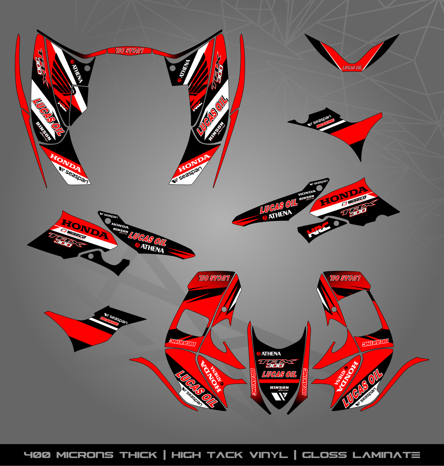 Full Sticker Kit for Honda TRX 300 EX (2007-2013)