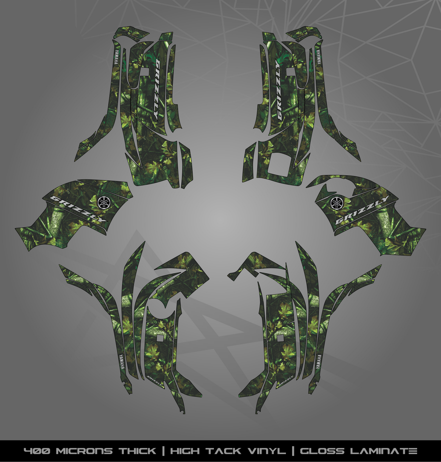 Full Sticker Kit for Yamaha Grizzly 700 (2007-2015)