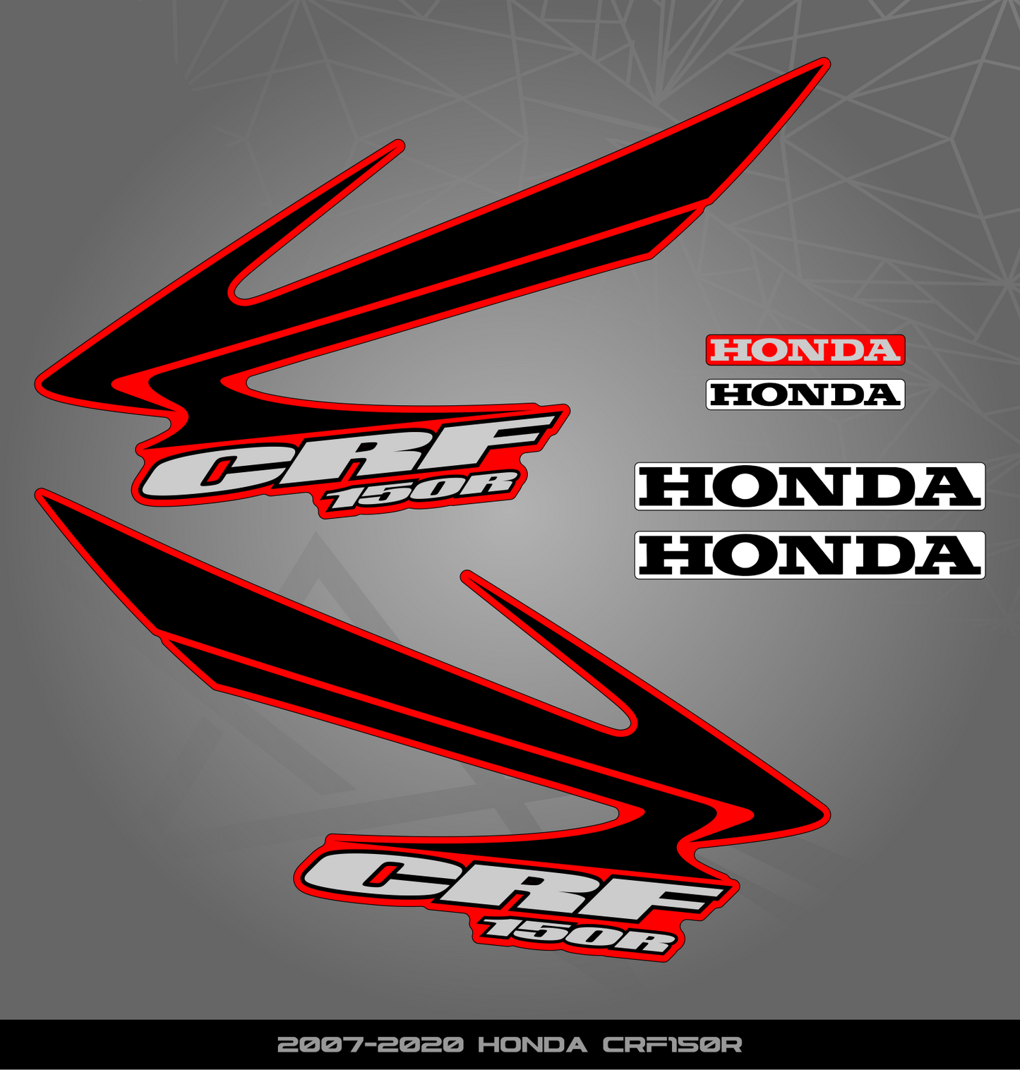Partial Sticker Kit for Honda CRF 150 R (2007-2020)