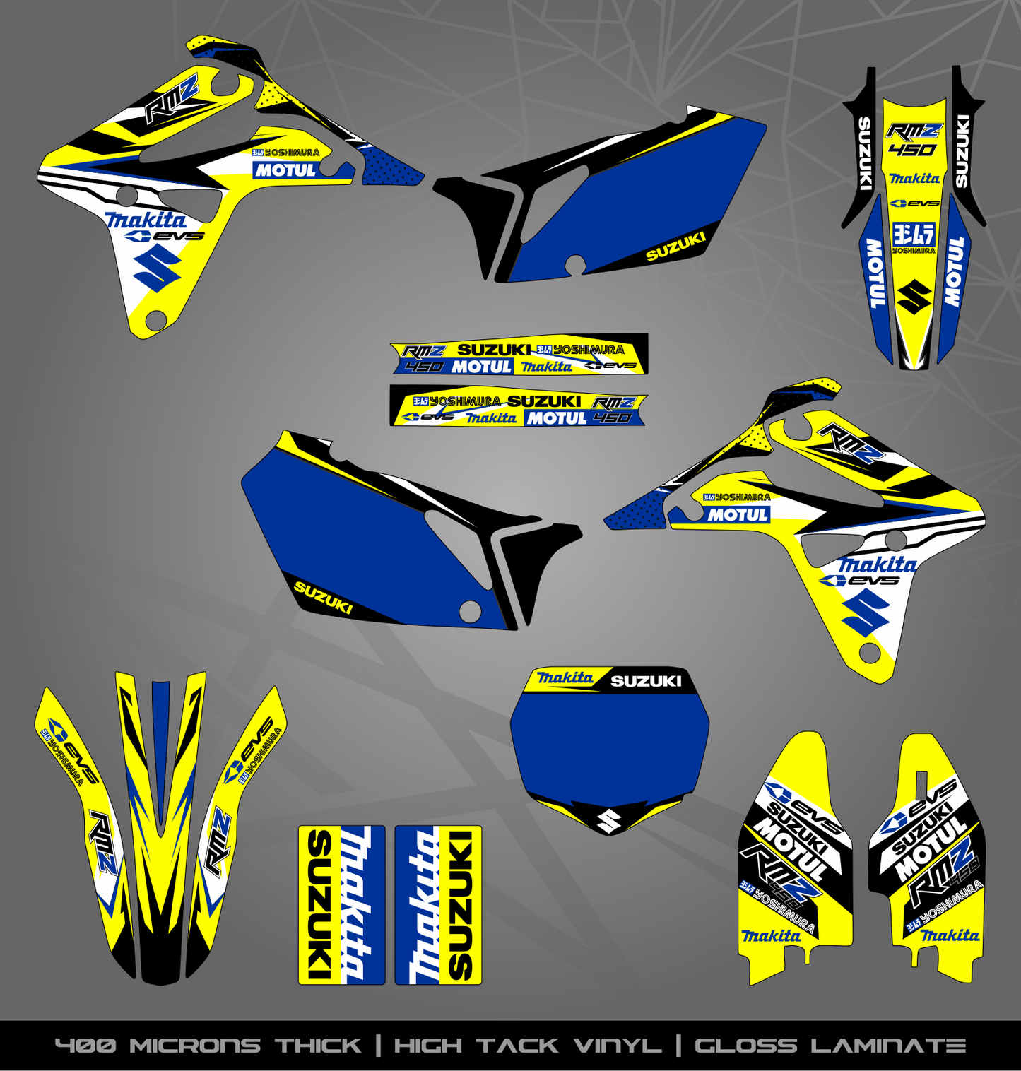 Full Sticker Kit for Suzuki MX bike