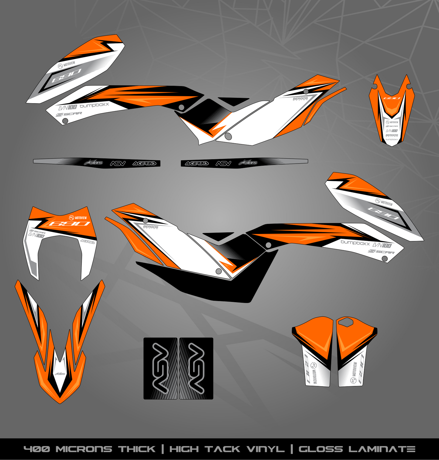 Full Sticker Kit for KTM 690 Enduro R