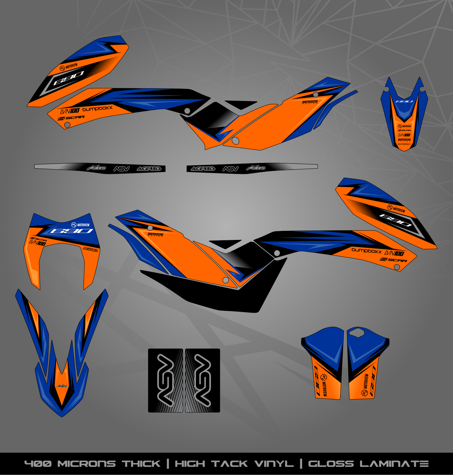 Full Sticker Kit for KTM 690 Enduro R