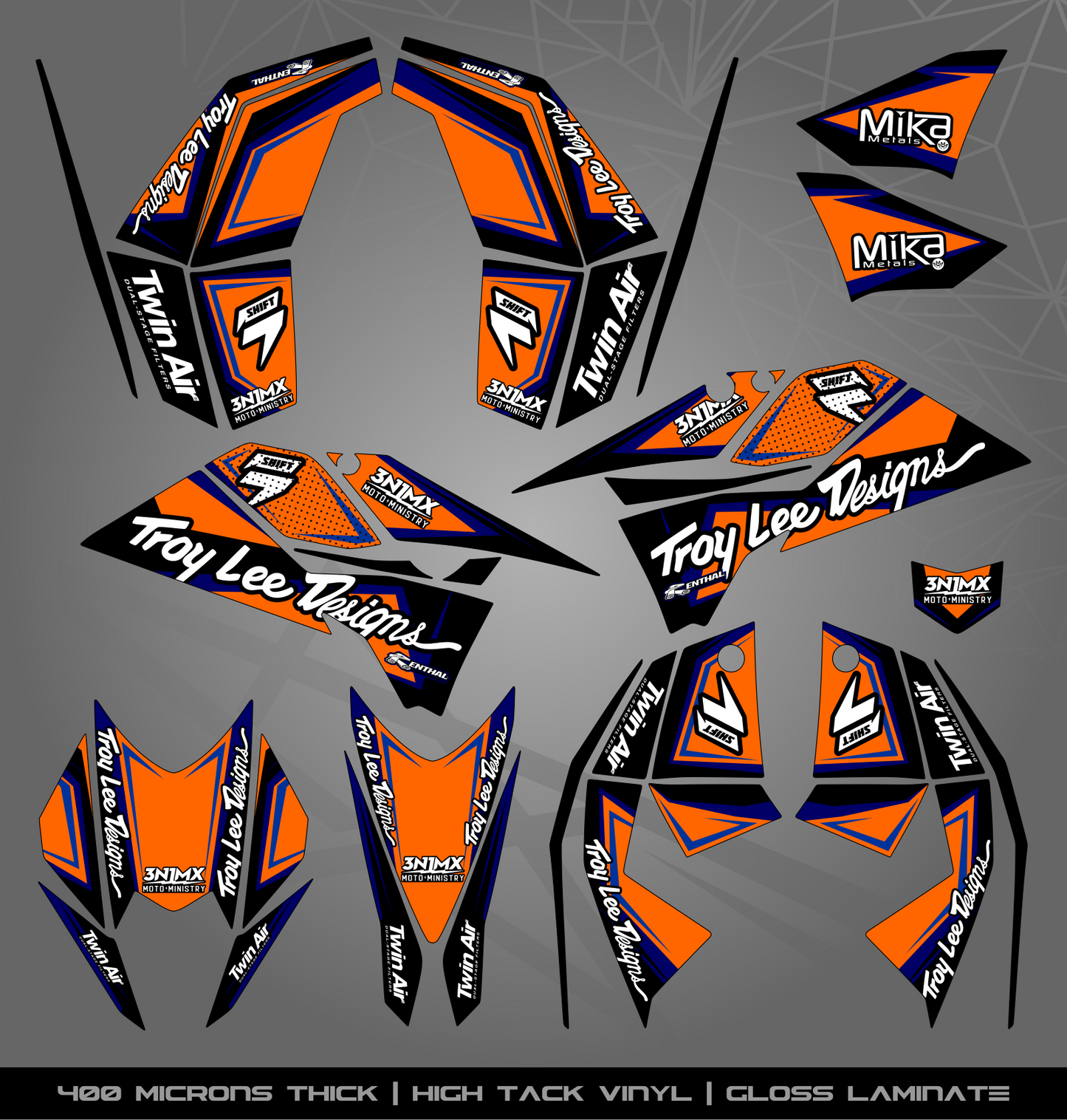Full Sticker Kit for KTM Quad (SX/XC)