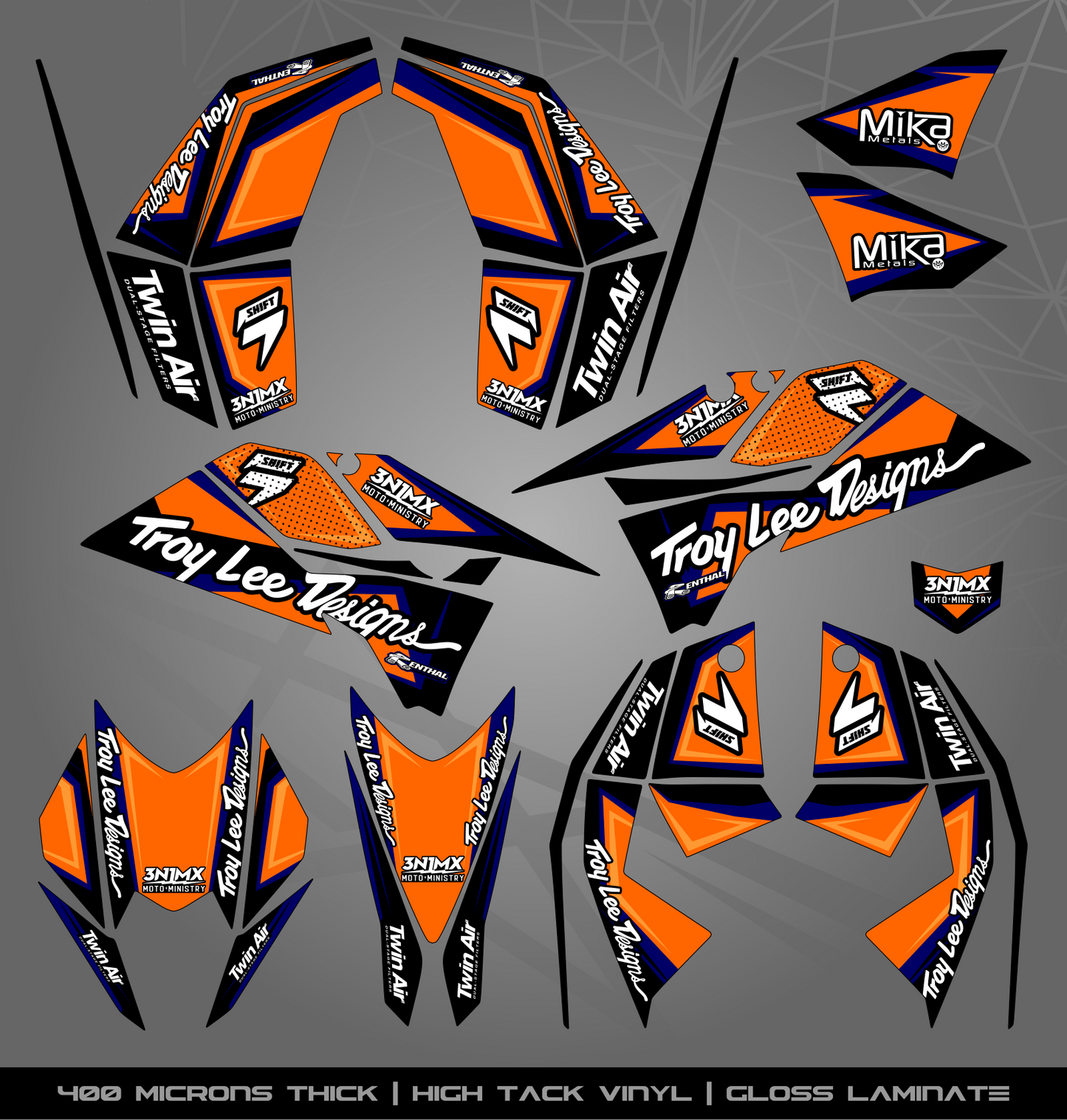 Full Sticker Kit for KTM Quad (SX/XC)