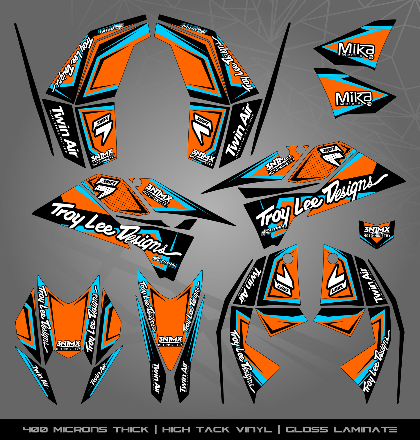 Full Sticker Kit for KTM Quad (SX/XC)