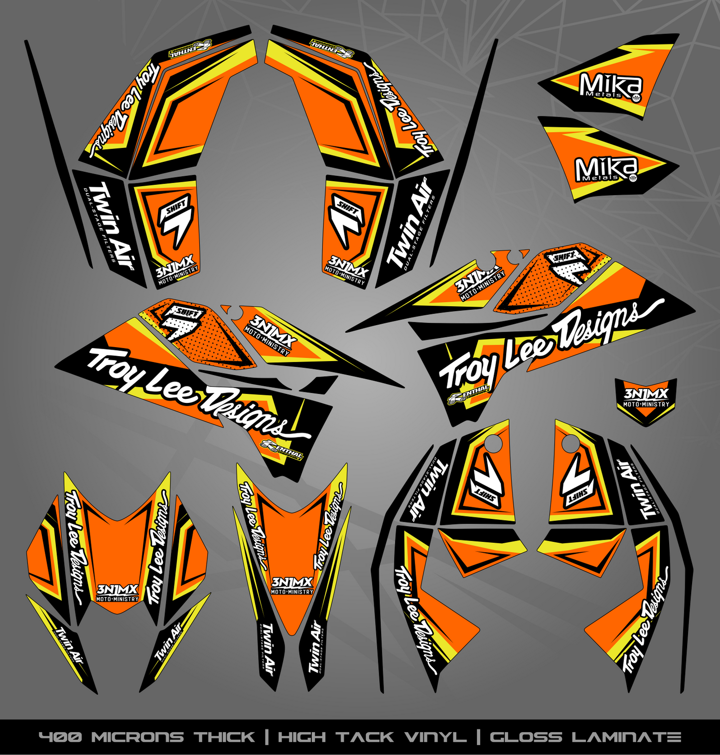 Full Sticker Kit for KTM Quad (SX/XC)