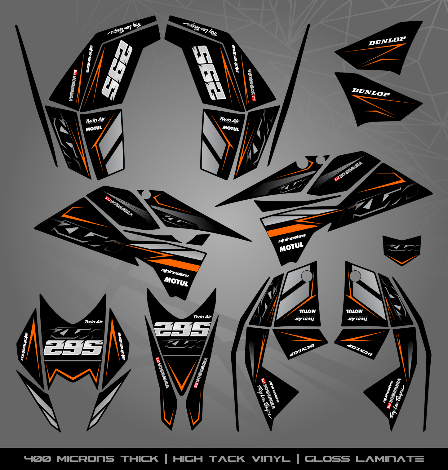 Full Sticker Kit for KTM Quad (SX/XC)