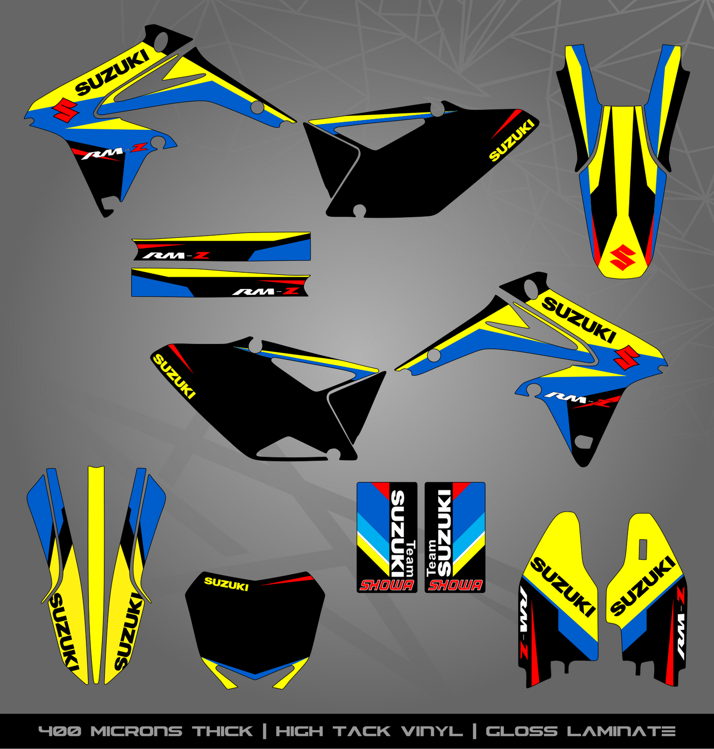 Full Sticker Kit for Suzuki MX bike