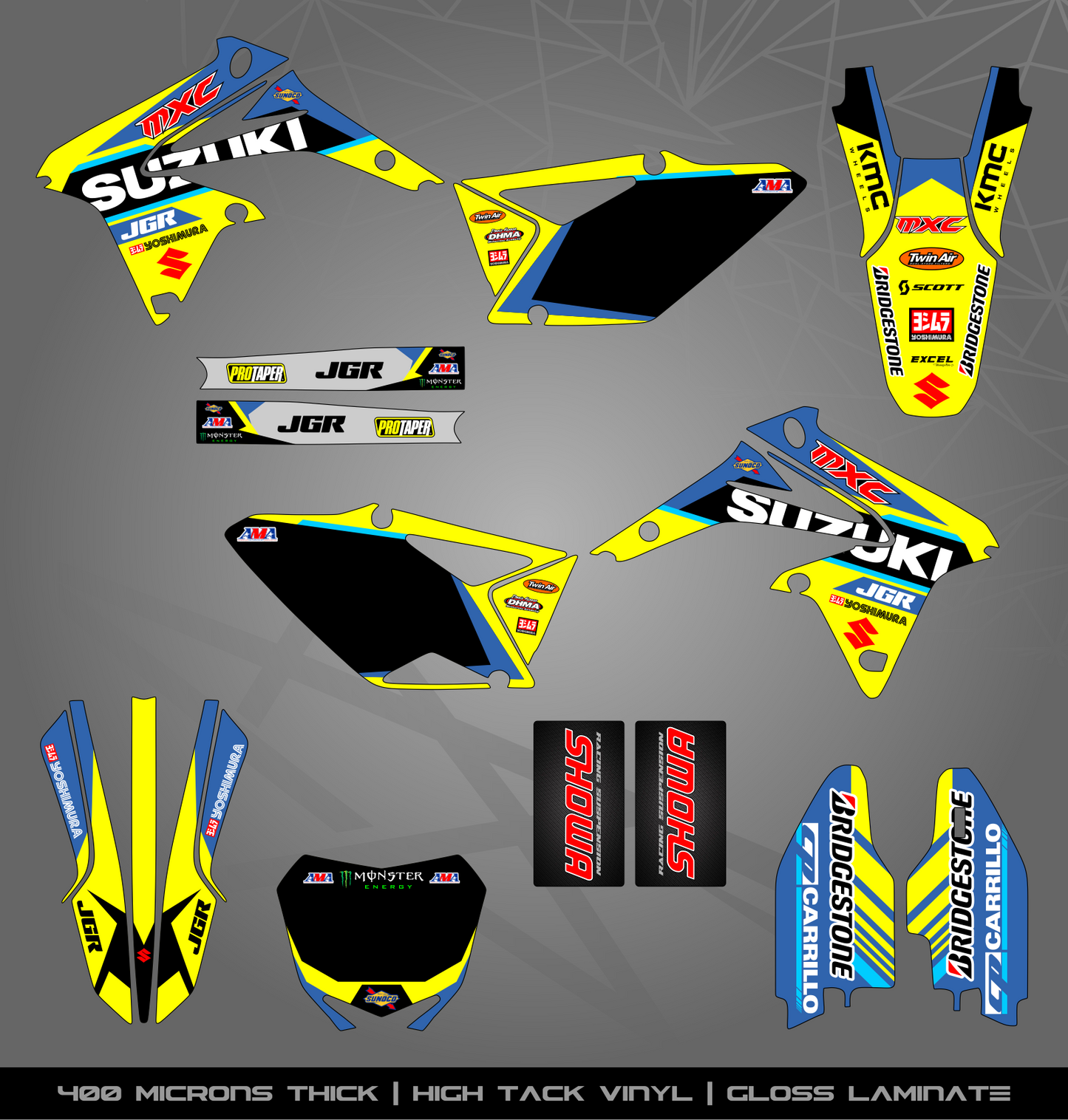 Full Sticker Kit for Suzuki MX bike