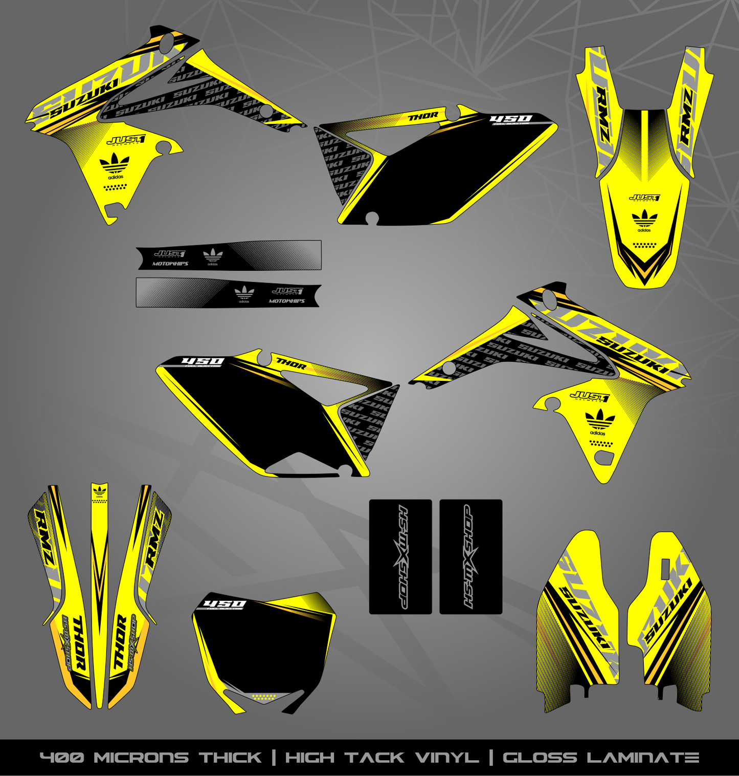 Full Sticker Kit for Suzuki MX bike