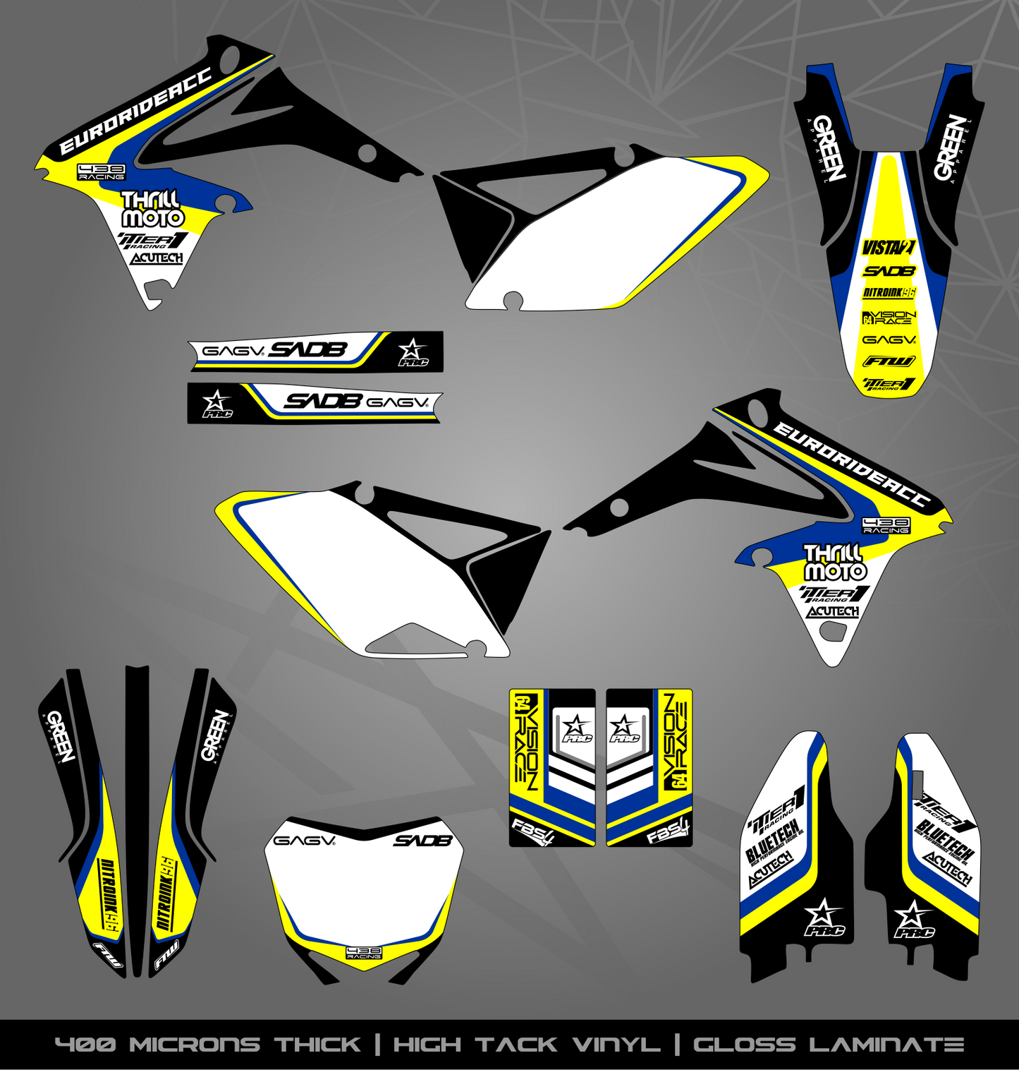 Full Sticker Kit for Suzuki MX bike