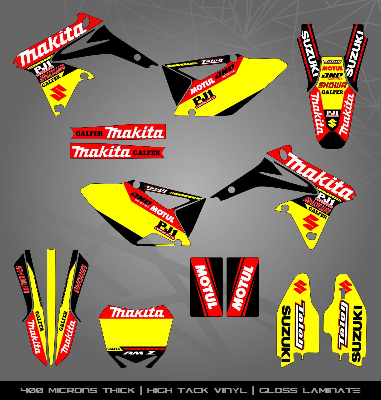 Full Sticker Kit for Suzuki MX bike