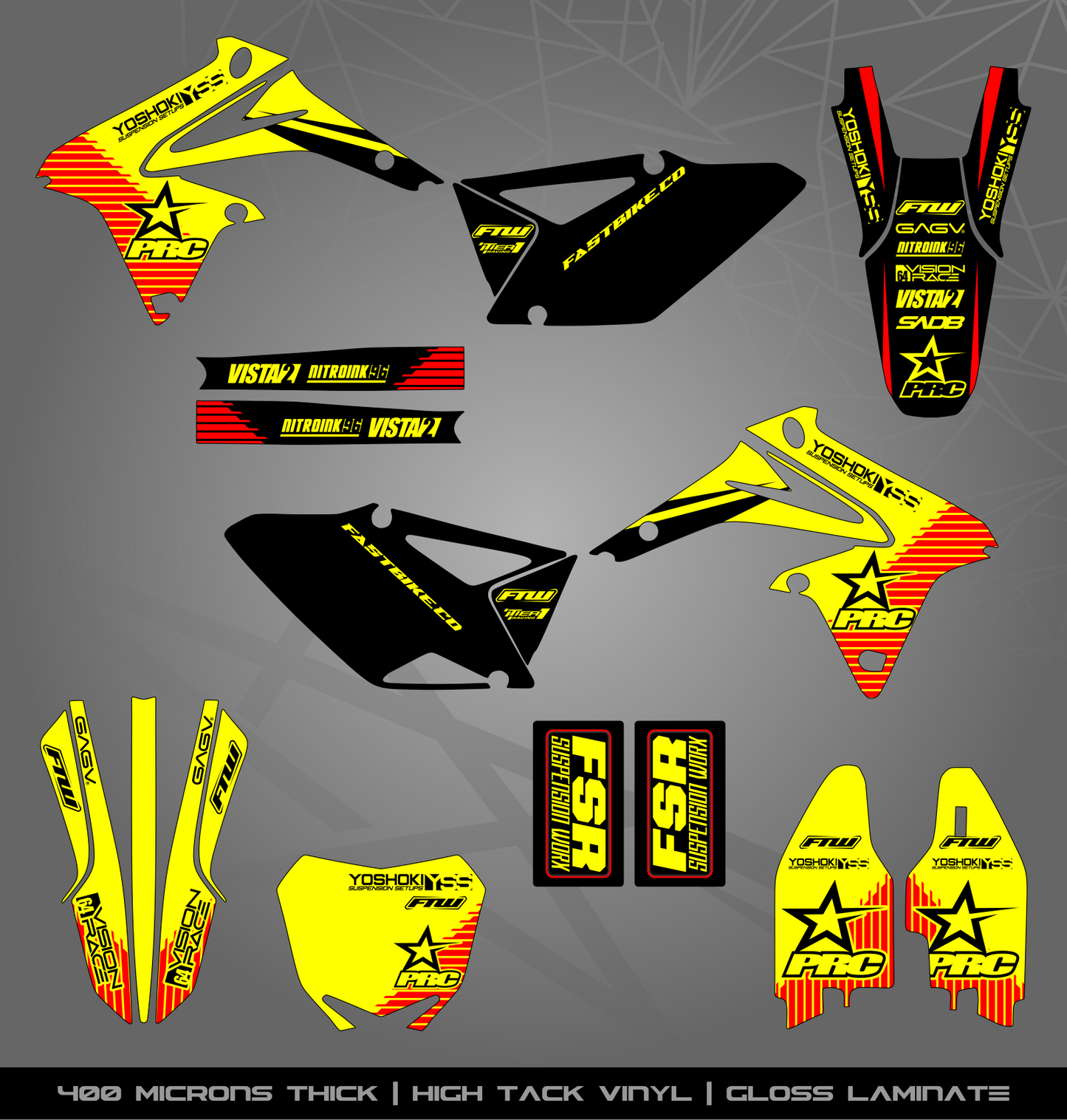 Full Sticker Kit for Suzuki MX bike