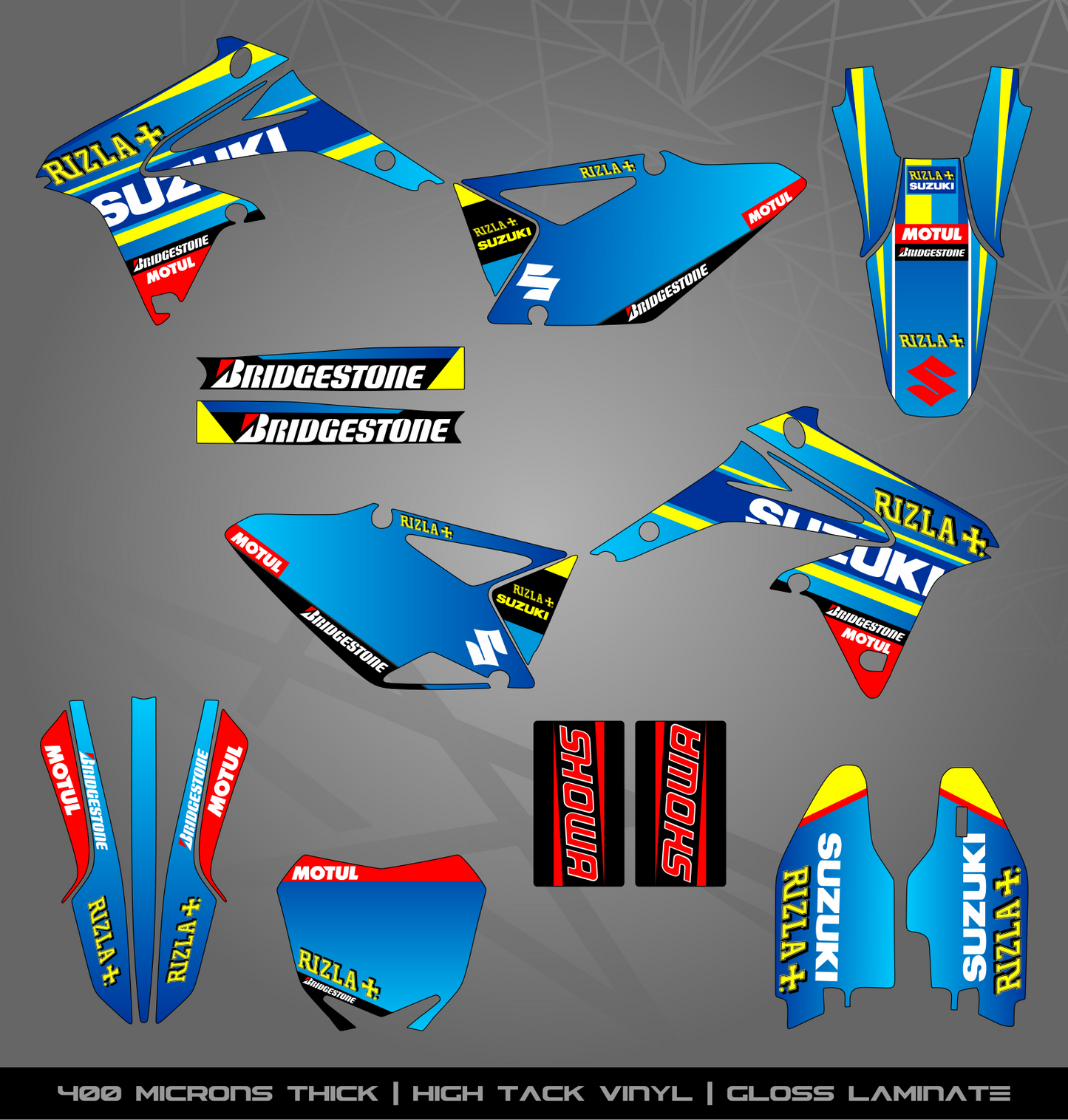 Full Sticker Kit for Suzuki MX bike