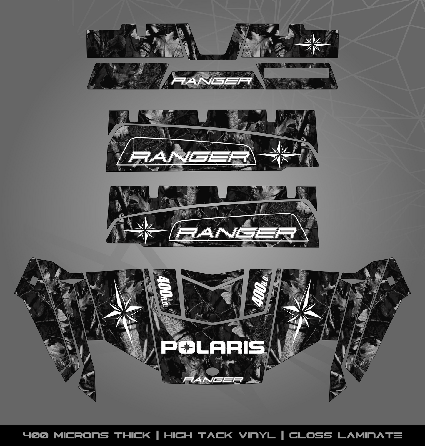 Full Sticker Kit for Polaris Ranger 400 H.O (2010-2013)