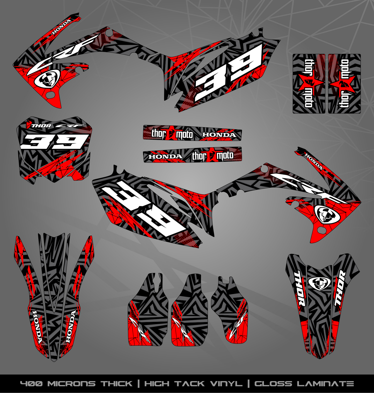 Full Sticker Kit for Honda MX bike
