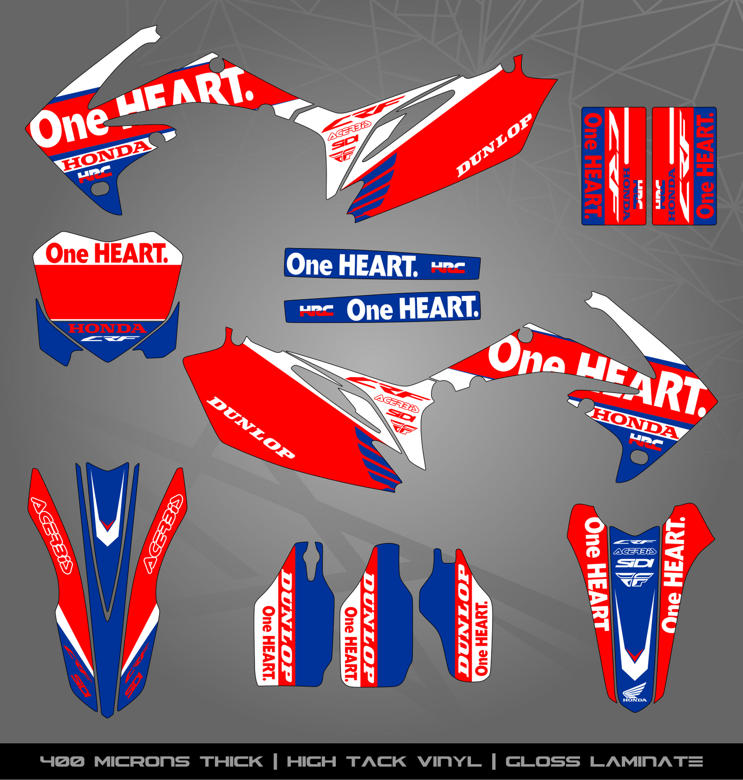 Full Sticker Kit for Honda MX bike