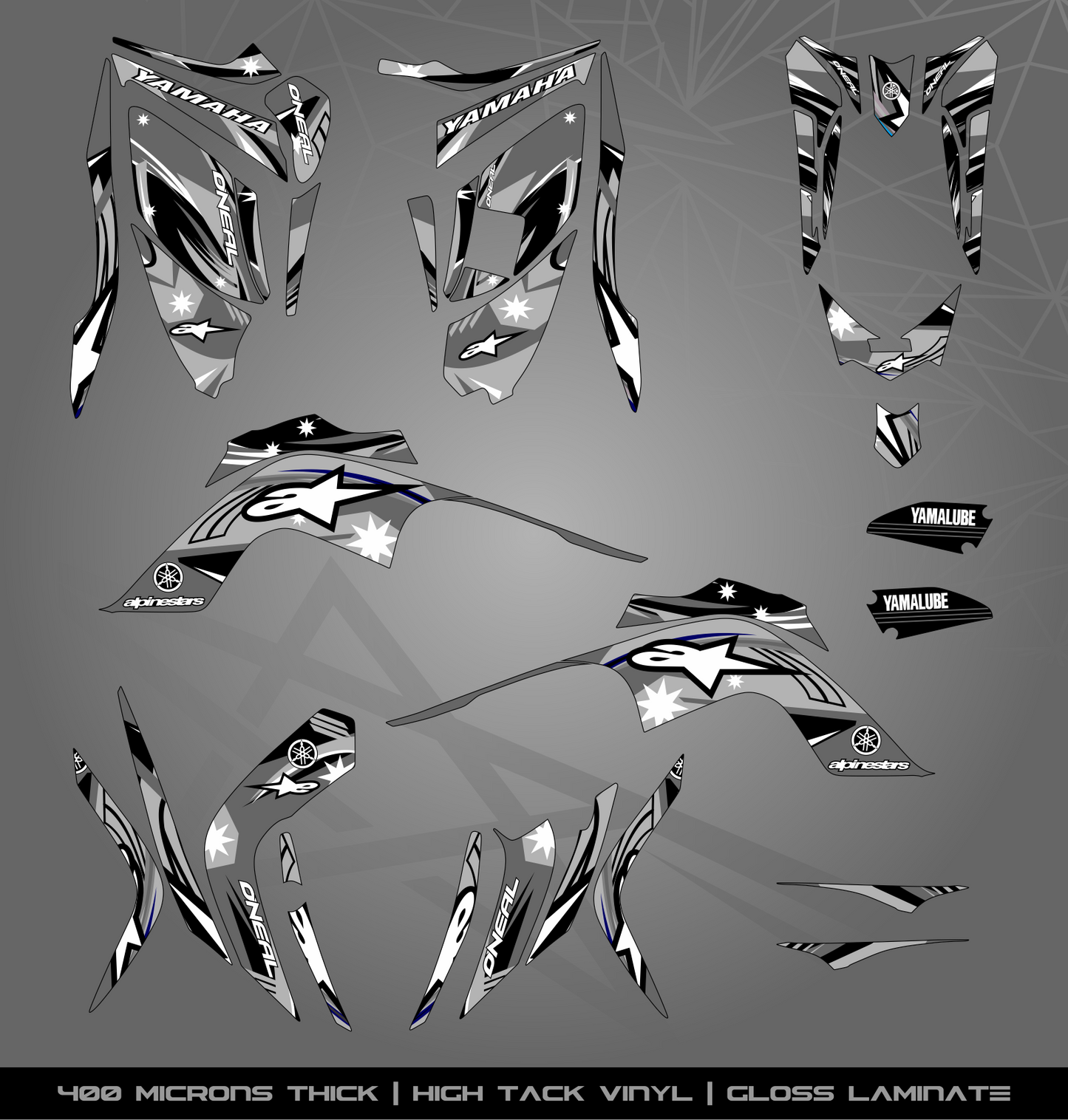 Full Sticker Kit for Yamaha Raptor 700 R (2009-2012)