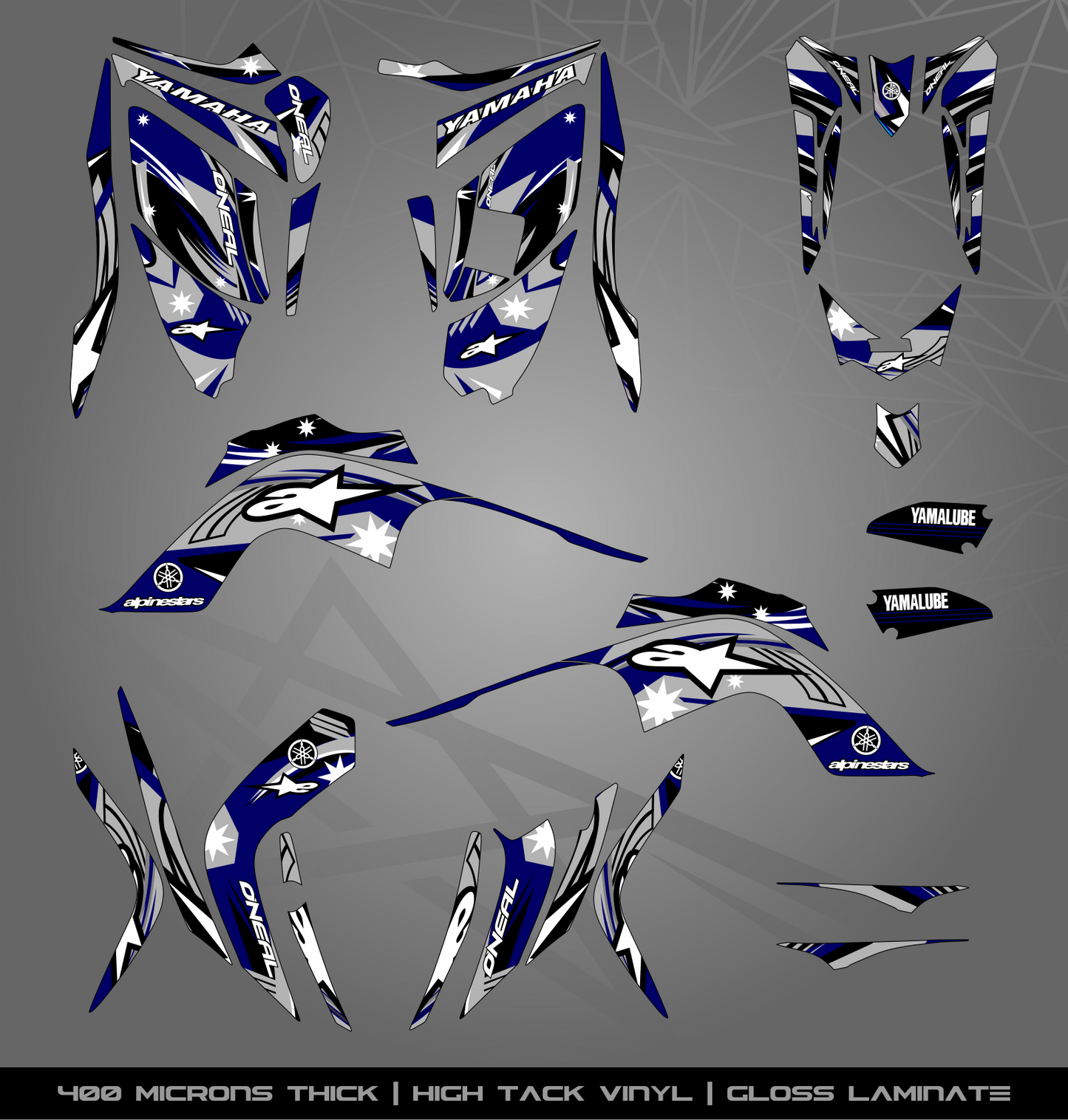 Full Sticker Kit for Yamaha Raptor 700 R (2009-2012)