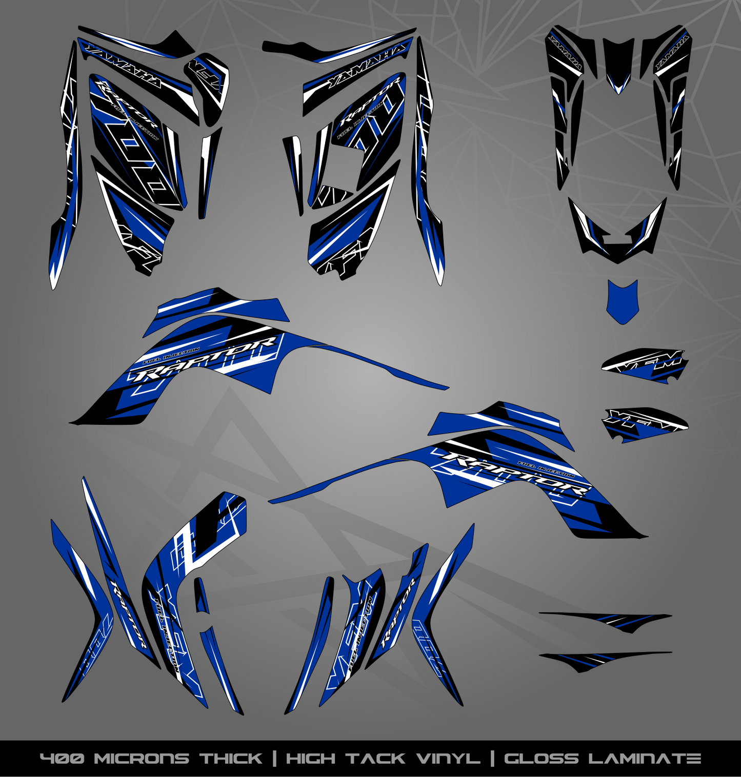 Full Sticker Kit for Yamaha Raptor 700 R (2009-2012)