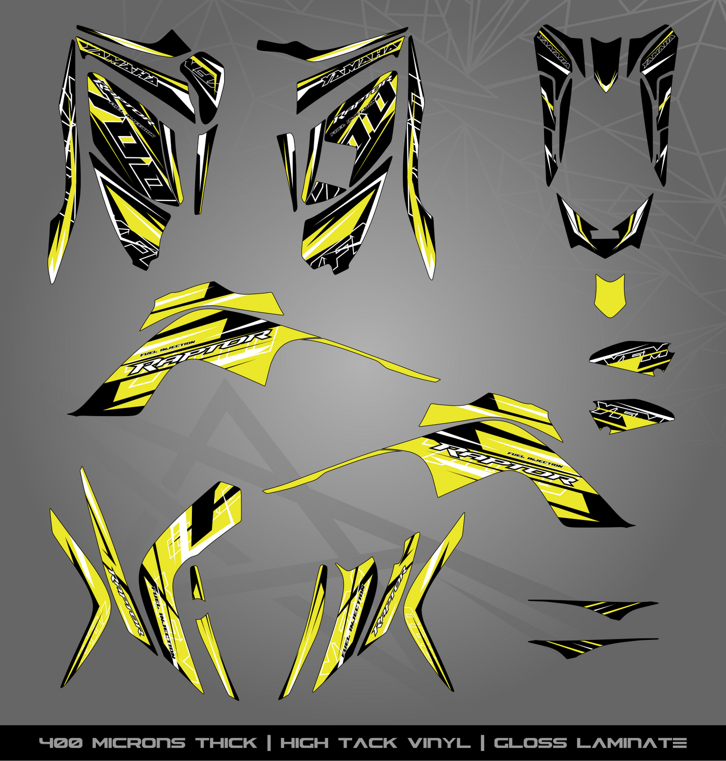 Full Sticker Kit for Yamaha Raptor 700 R (2009-2012)