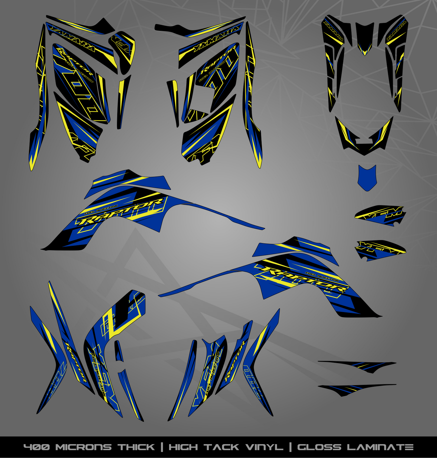 Full Sticker Kit for Yamaha Raptor 700 R (2009-2012)