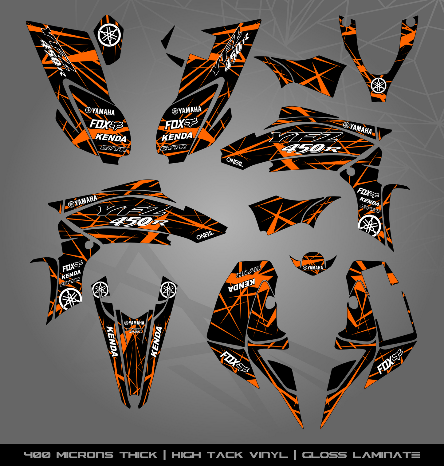 Full Sticker Kit for Yamaha YFZ 450R (2009-2013)