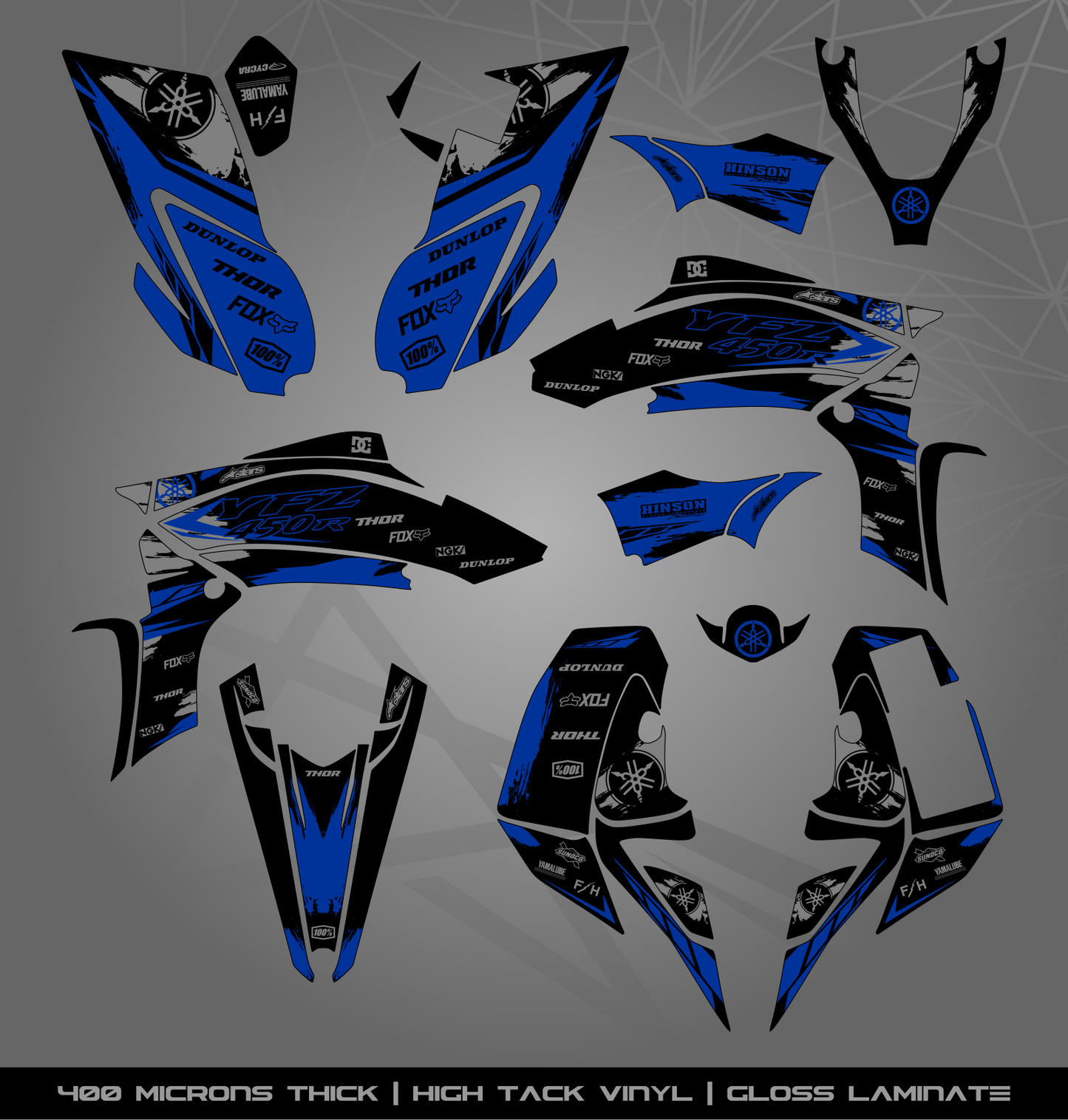 Full Sticker Kit for Yamaha YFZ 450R (2009-2013)