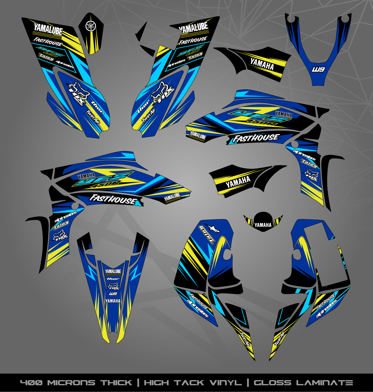 Full Sticker Kit for Yamaha YFZ 450R (2009-2013)