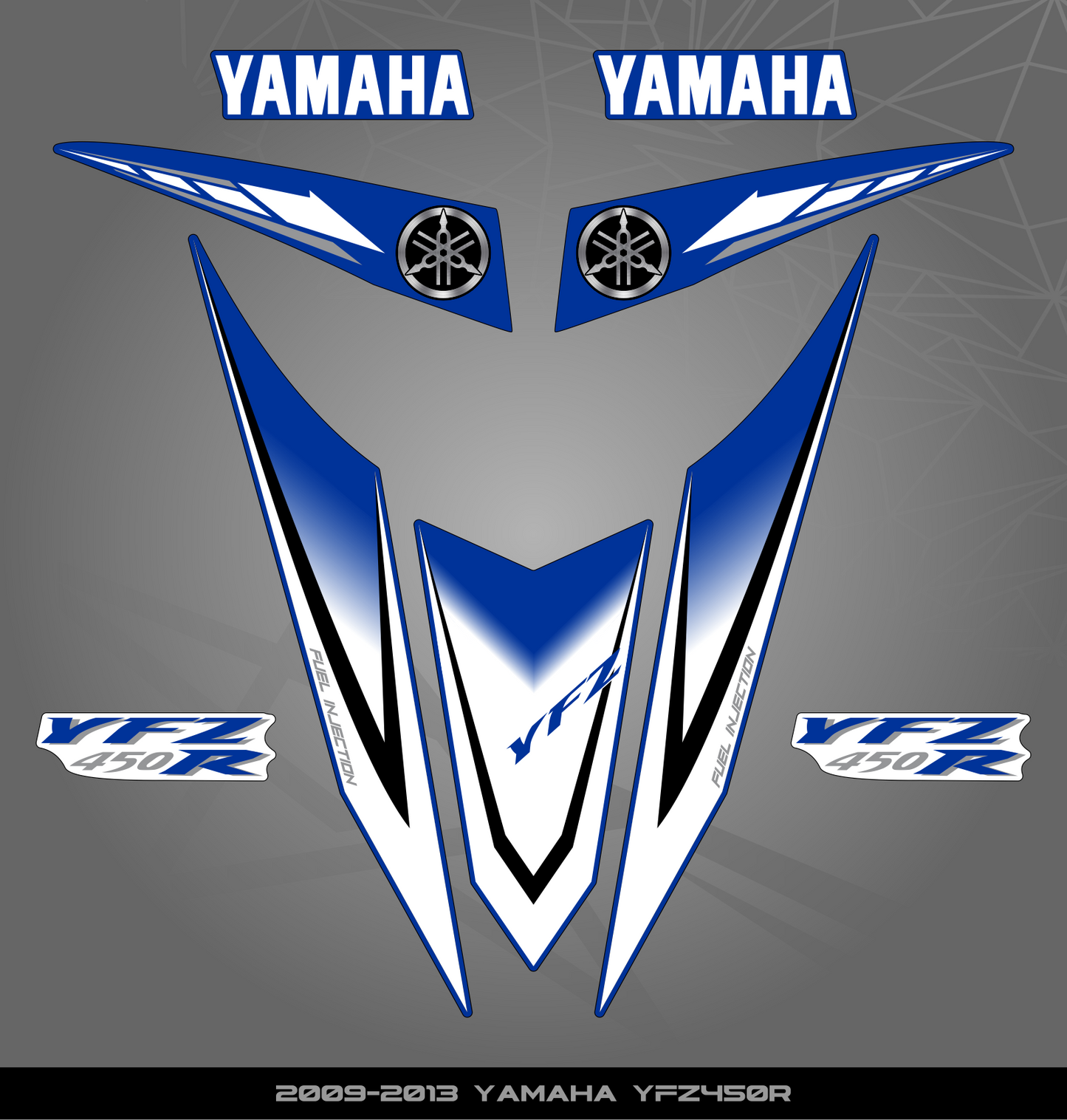 Partial Sticker Kit for Yamaha YFZ 450 R (2009-2013)