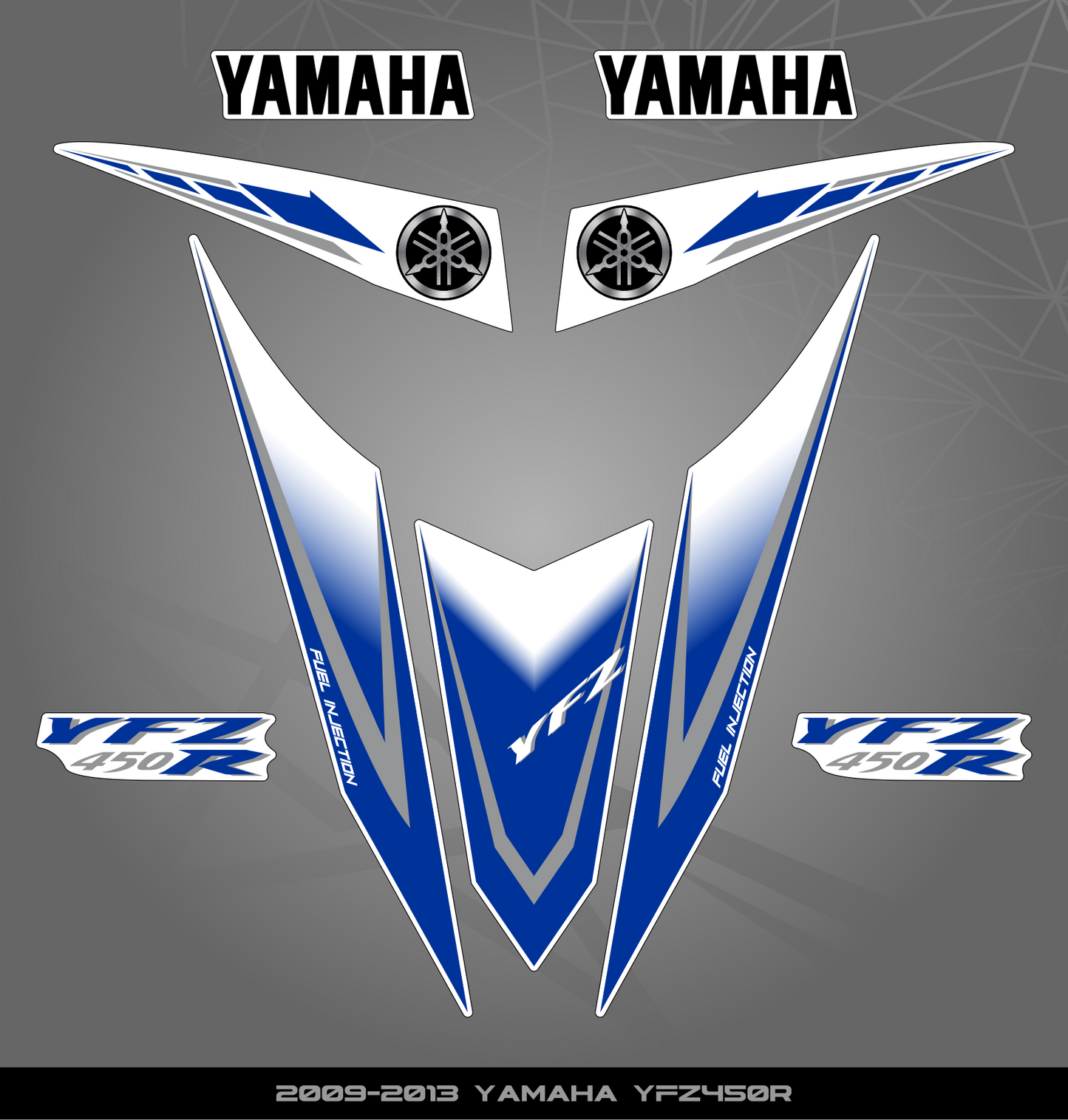 Partial Sticker Kit for Yamaha YFZ 450 R (2009-2013)