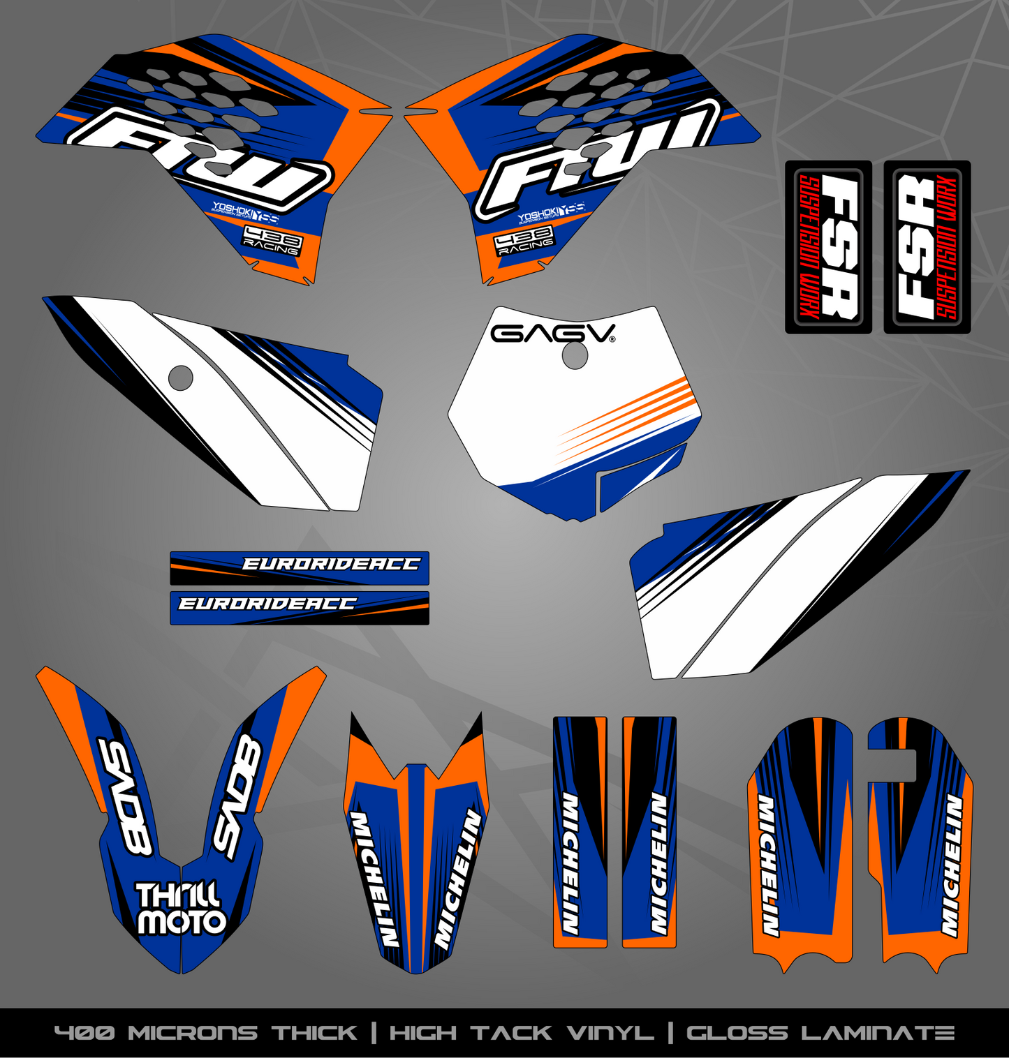 Full Sticker Kit for KTM MX / Enduro bike