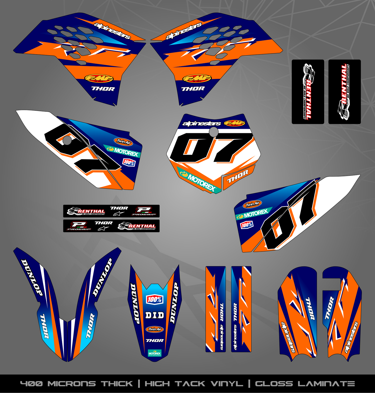 Full Sticker Kit for KTM MX / Enduro bike
