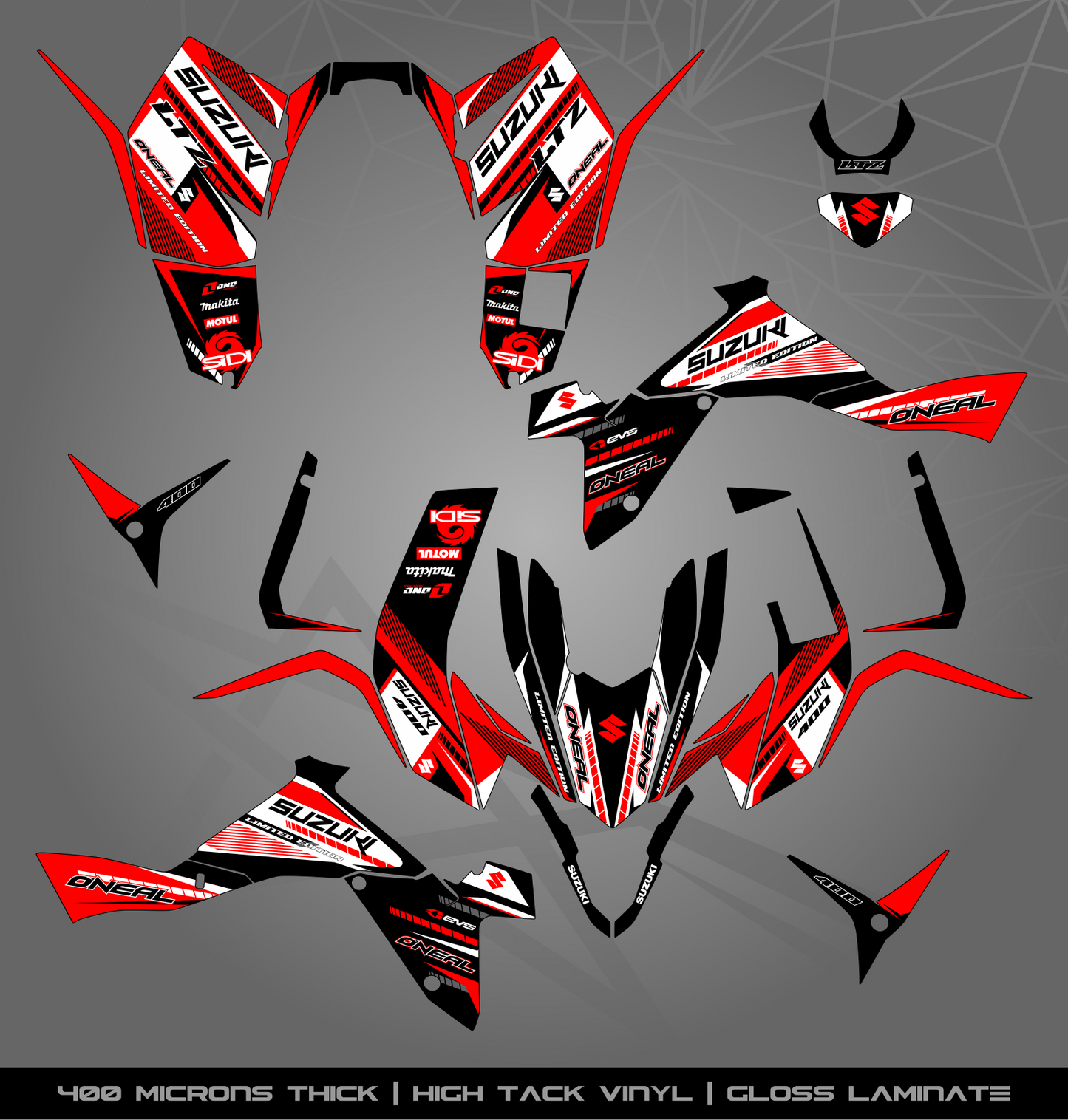 Full Sticker Kit for Suzuki LTZ 400 (2009-2015)