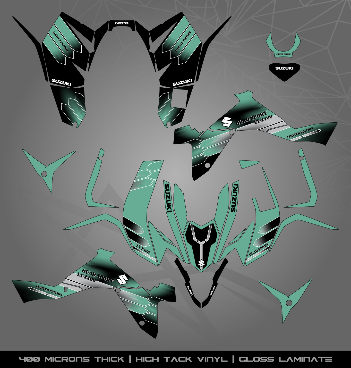Full Sticker Kit for Suzuki LTZ 400 (2009-2015)