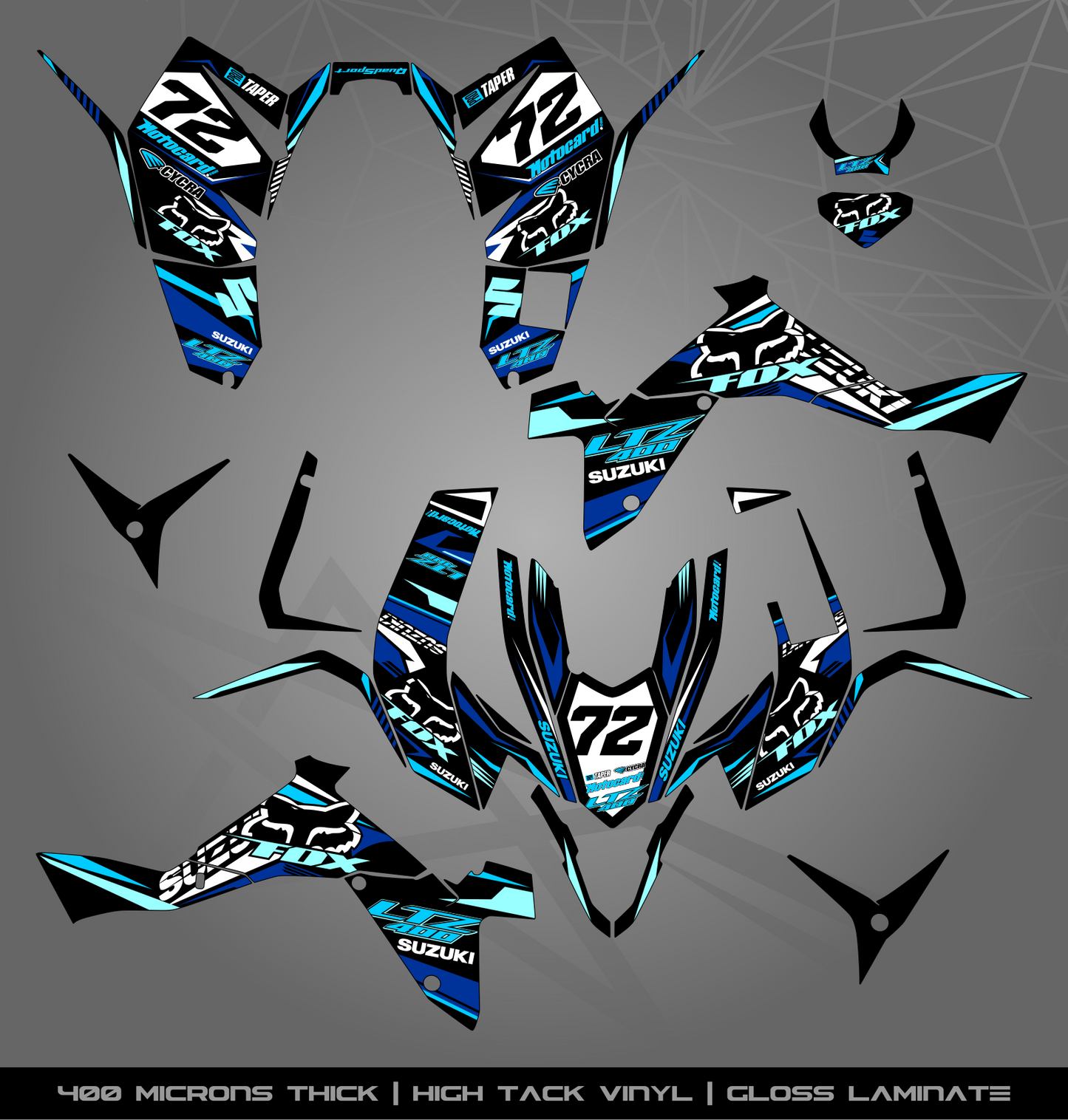 Full Sticker Kit for Suzuki LTZ 400 (2009-2015)