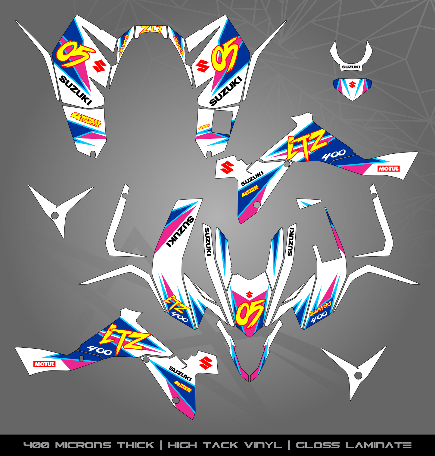 Full Sticker Kit for Suzuki LTZ 400 (2009-2015)