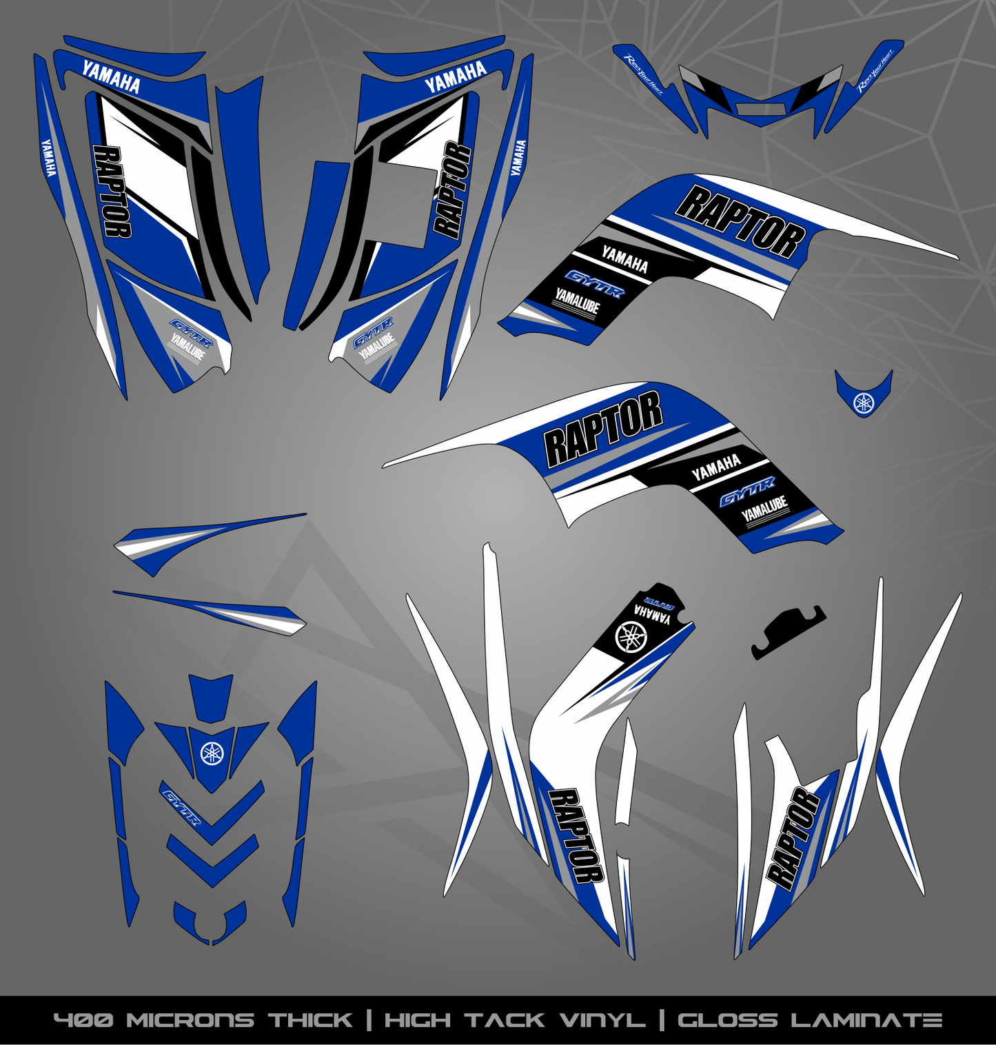 Full Sticker Kit for Yamaha Raptor 90 (2009-2015)