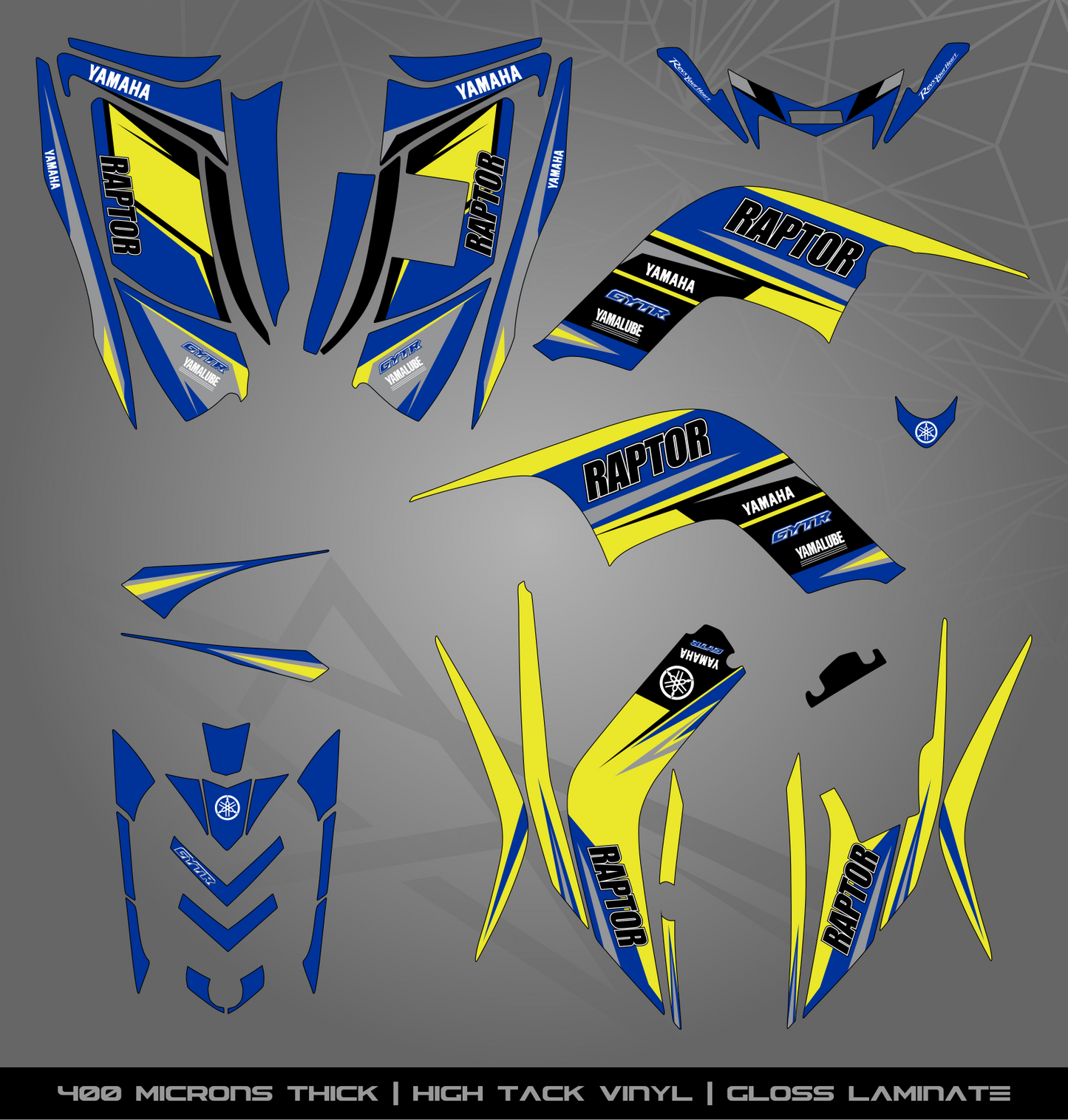 Full Sticker Kit for Yamaha Raptor 90 (2009-2015)