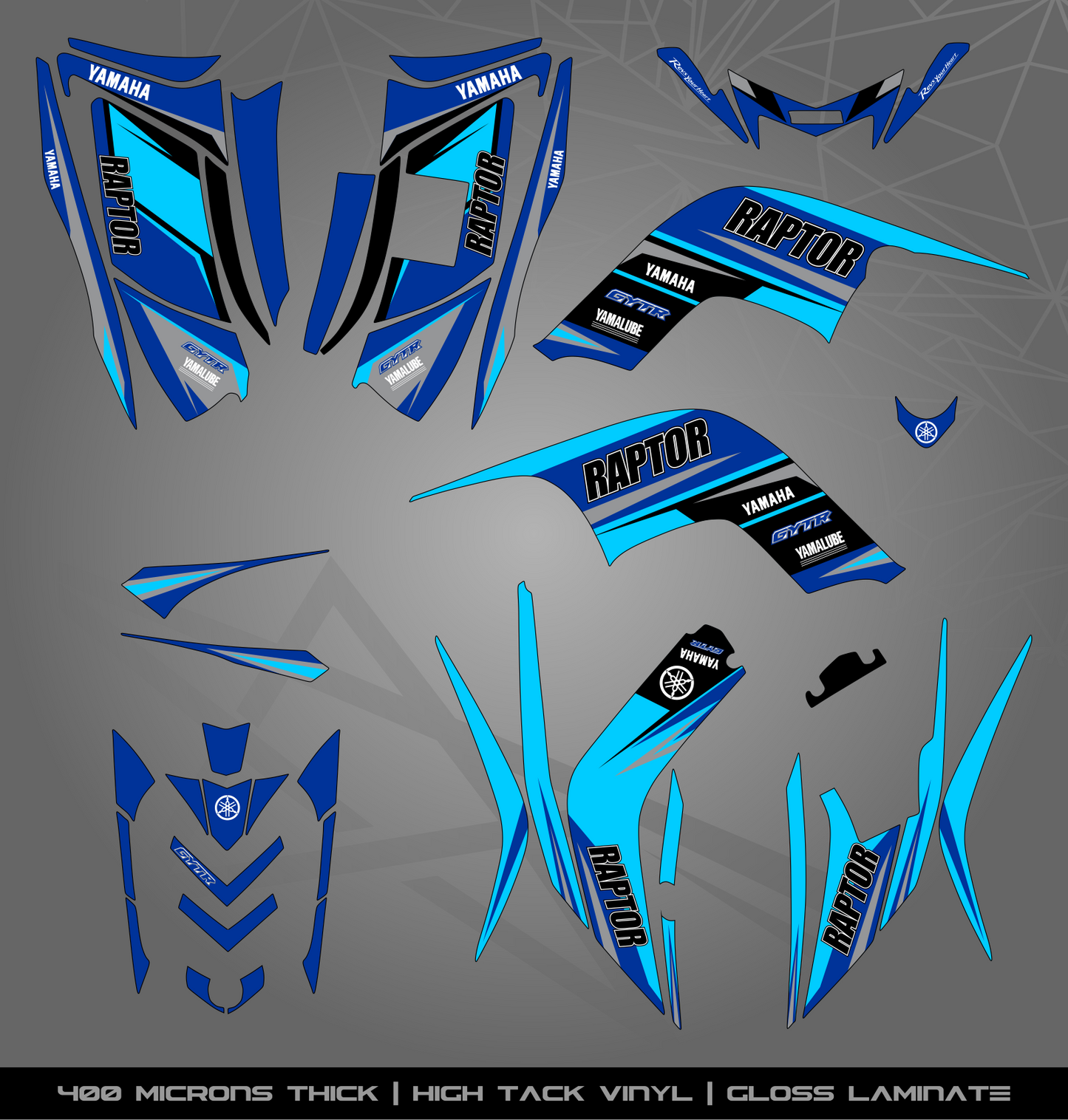 Full Sticker Kit for Yamaha Raptor 90 (2009-2015)