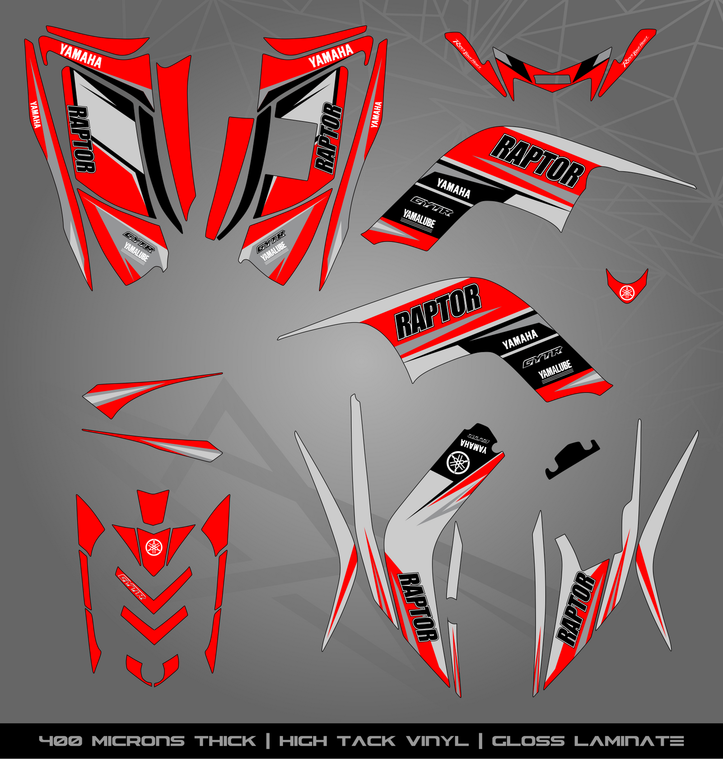 Full Sticker Kit for Yamaha Raptor 90 (2009-2015)