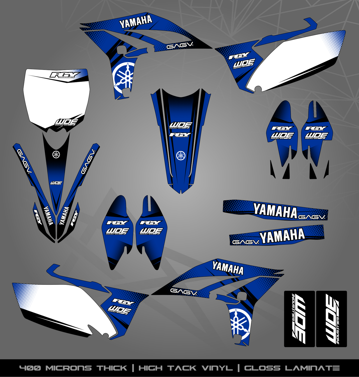 Full Sticker Kit for Yamaha MX bike