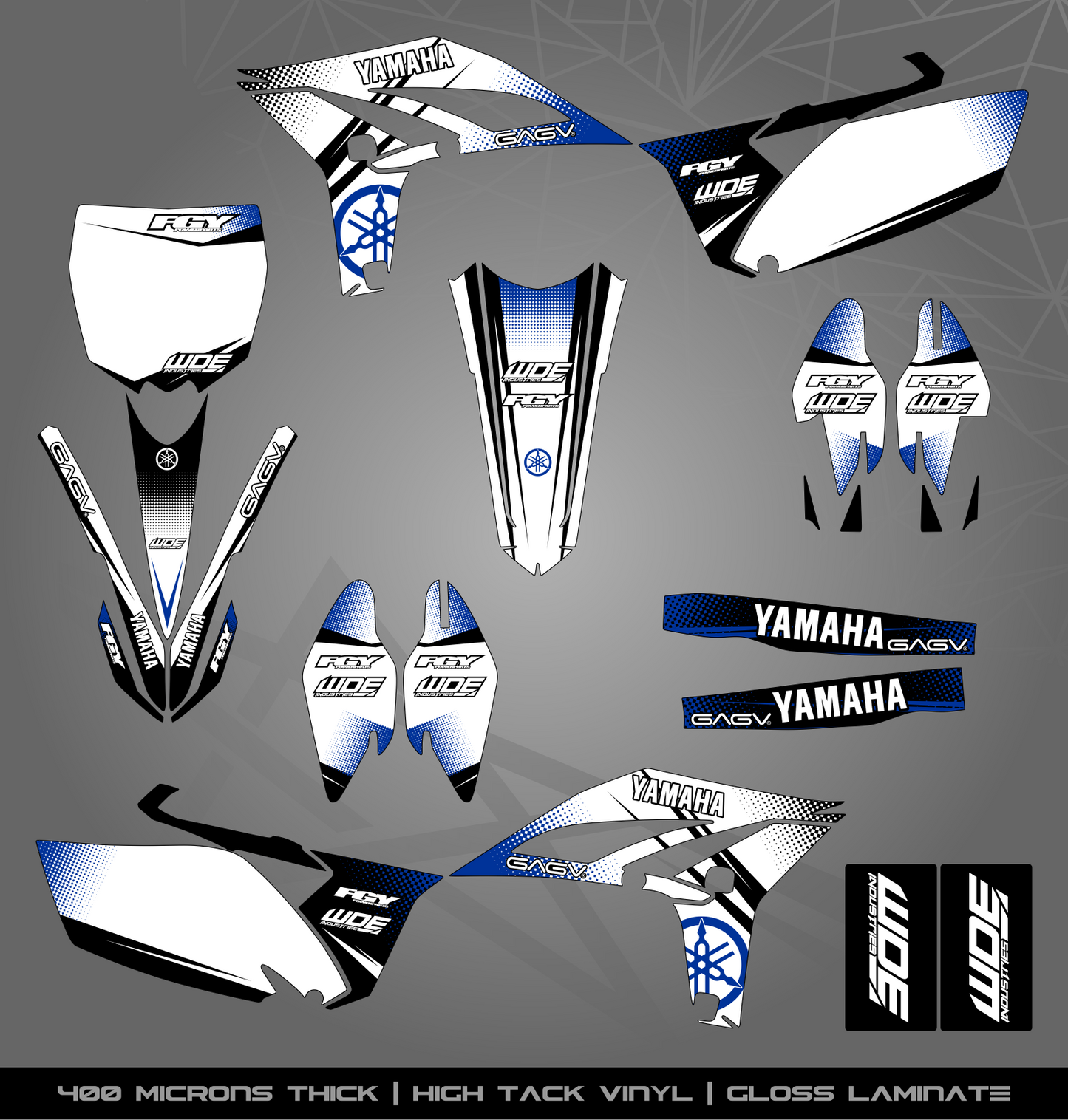 Full Sticker Kit for Yamaha MX bike