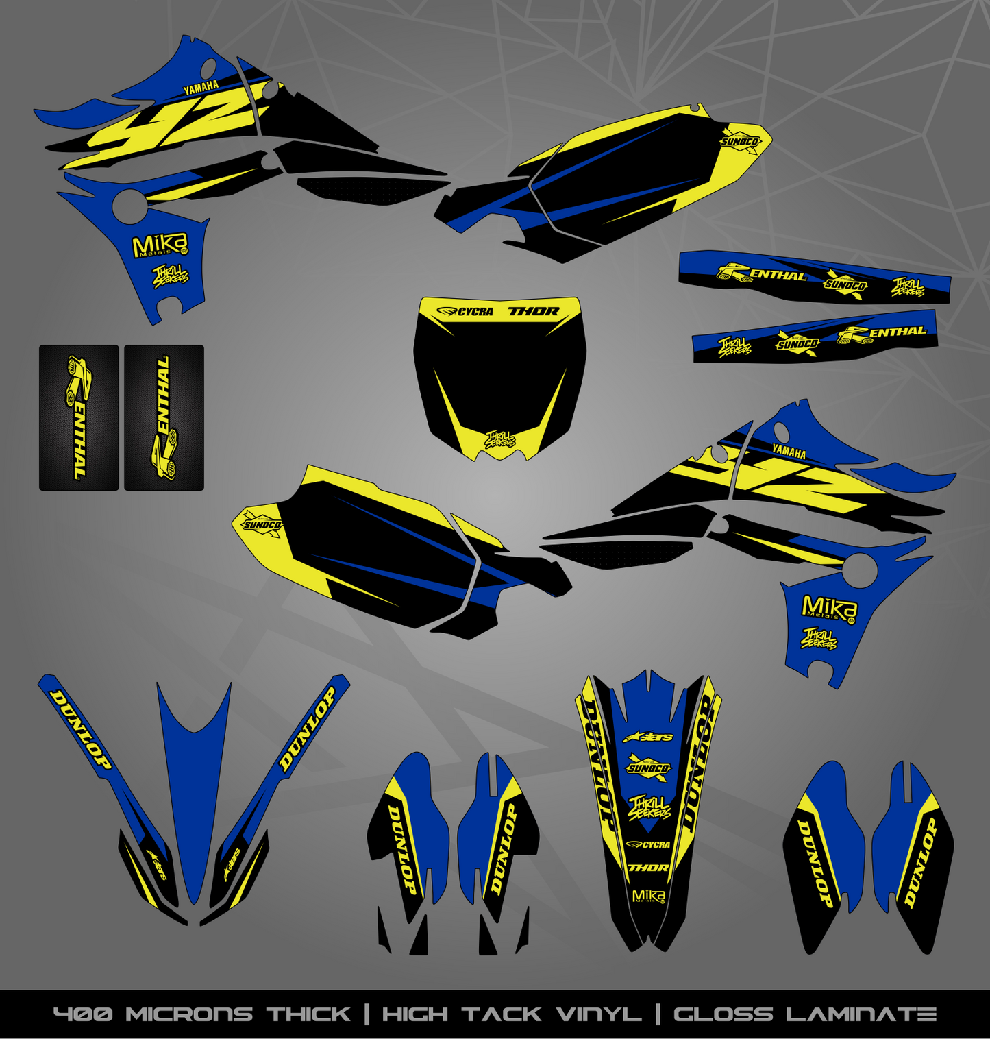 Full Sticker Kit for Yamaha MX bike