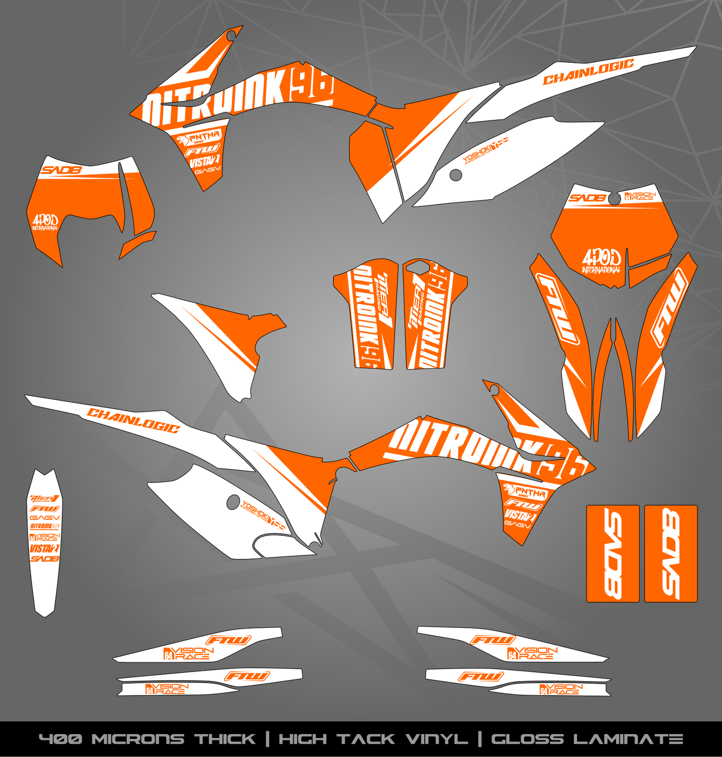 Full Sticker Kit for KTM MX / Enduro bike
